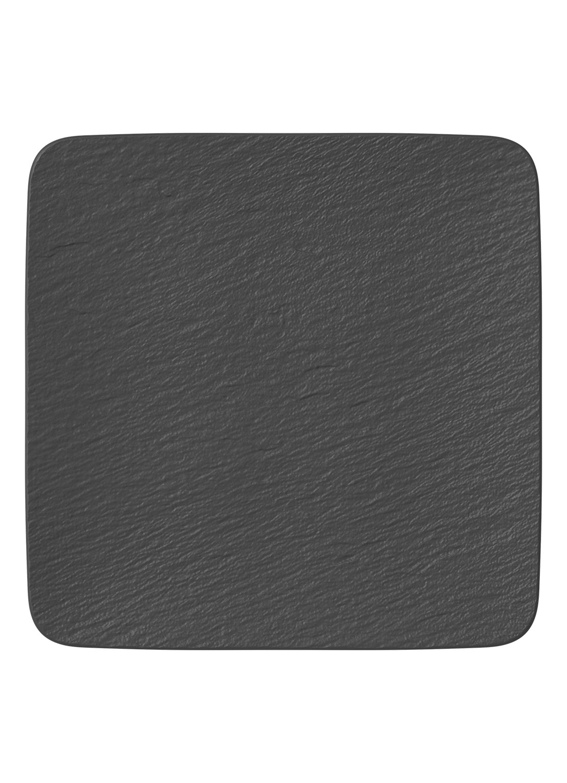 Villeroy & Boch Manufacture Rock serveerplank van porselein 32,5 x 32,5 cm - voorkant 4 antraciet