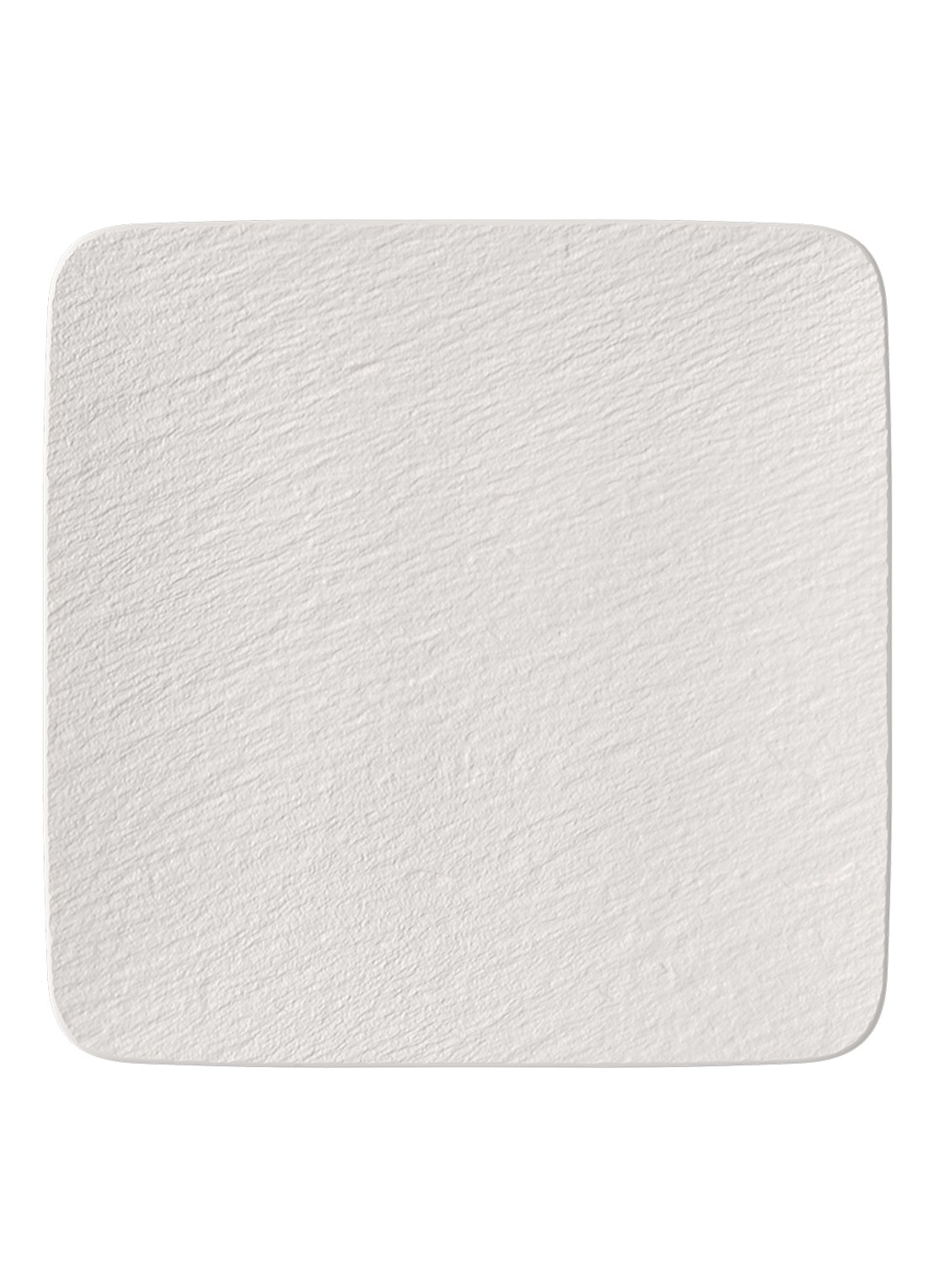Villeroy & Boch Manufacture Rock serveerplank van porselein 32,5 x 32,5 cm  - voorkant gebroken wit