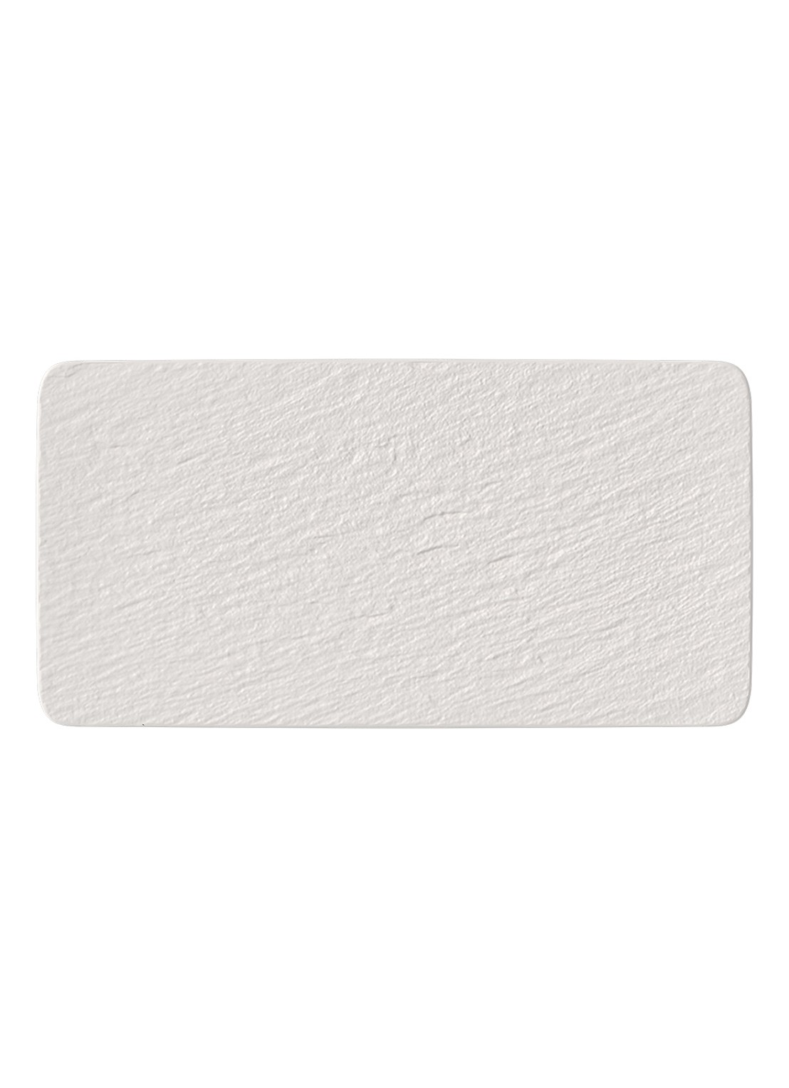 Villeroy & Boch Manufacture Rock serveerplank van porselein 35 x 18 cm - voorkant gebroken wit