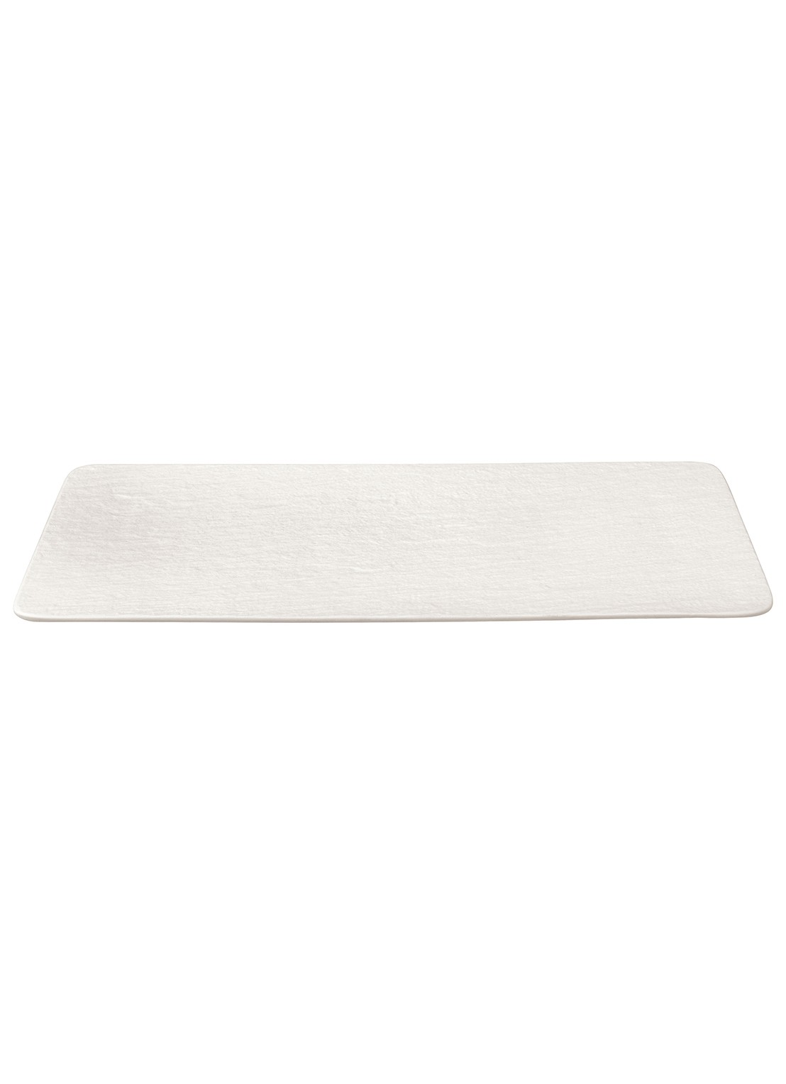 Villeroy & Boch Manufacture Rock serveerplank van porselein 35 x 18 cm - voorkant 2 gebroken wit