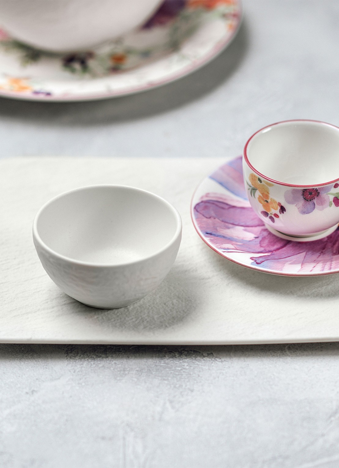 Villeroy & Boch Manufacture Rock serveerschaal 27,5 x 16,5 cm  - achterkant 2 gebroken wit