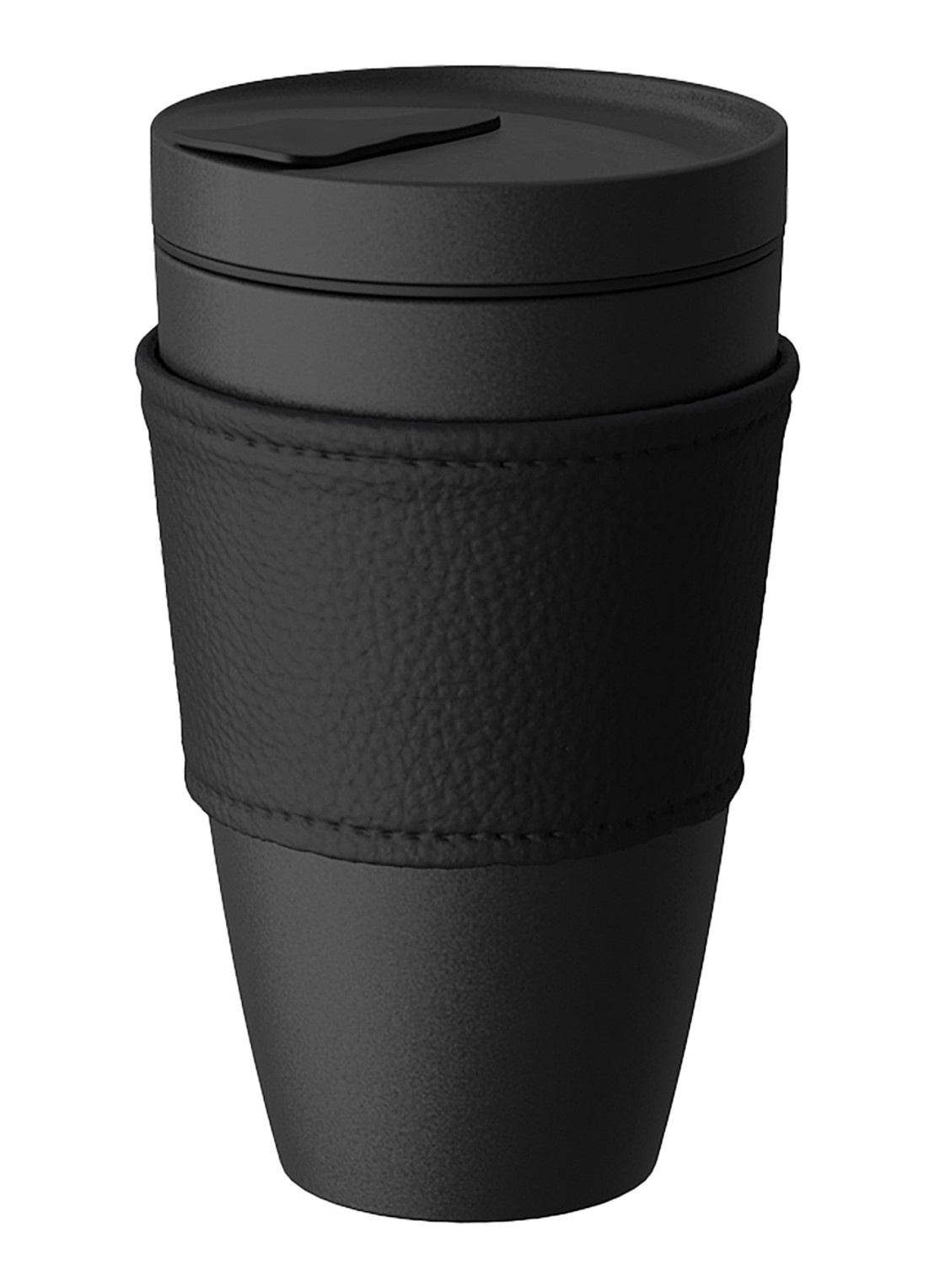 Villeroy & Boch Manufacture Rock To Go koffiebeker 35 cl - voorkant donkergrijs