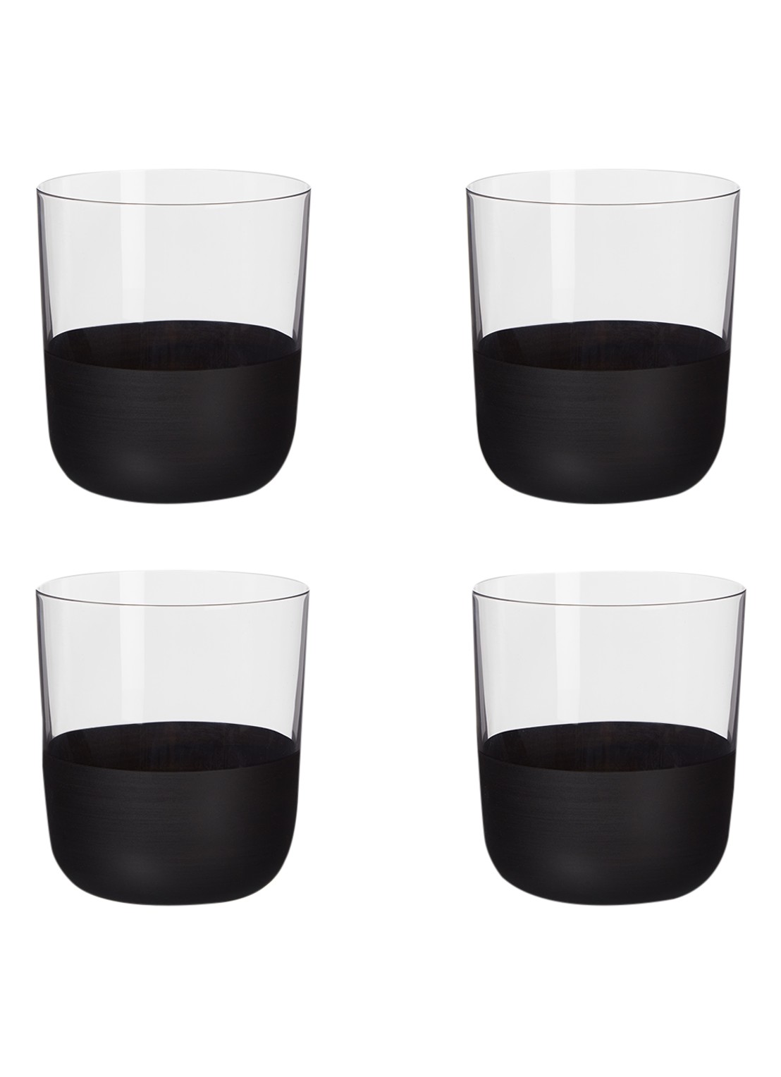 Villeroy & Boch Manufacture Rock whiskyglas 25 cl set van 4 - voorkant transparant
