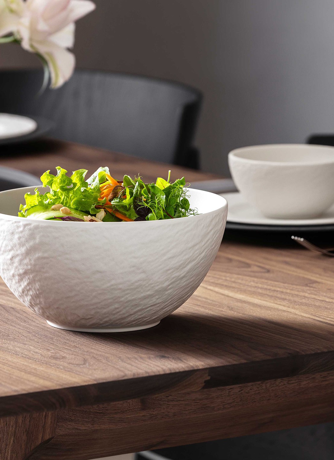Villeroy & Boch Manufacture saladeschaal  - voorkant 2 gebroken wit