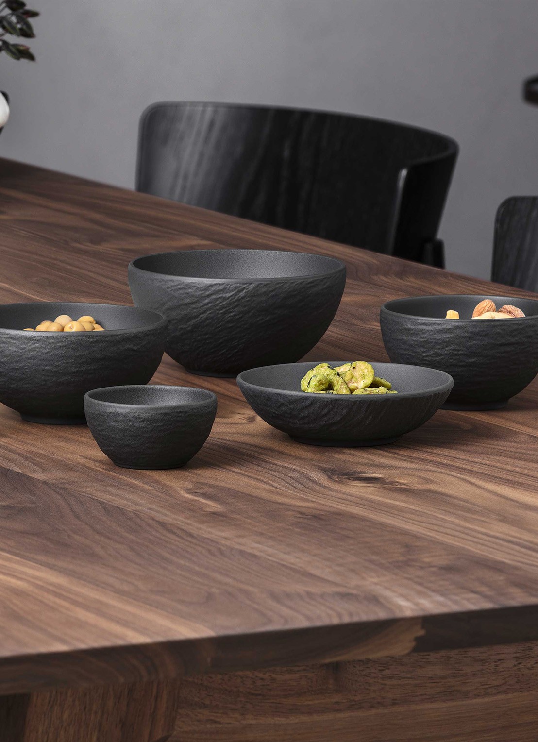 Villeroy & Boch Manufacture schaal  - detail 3 antraciet