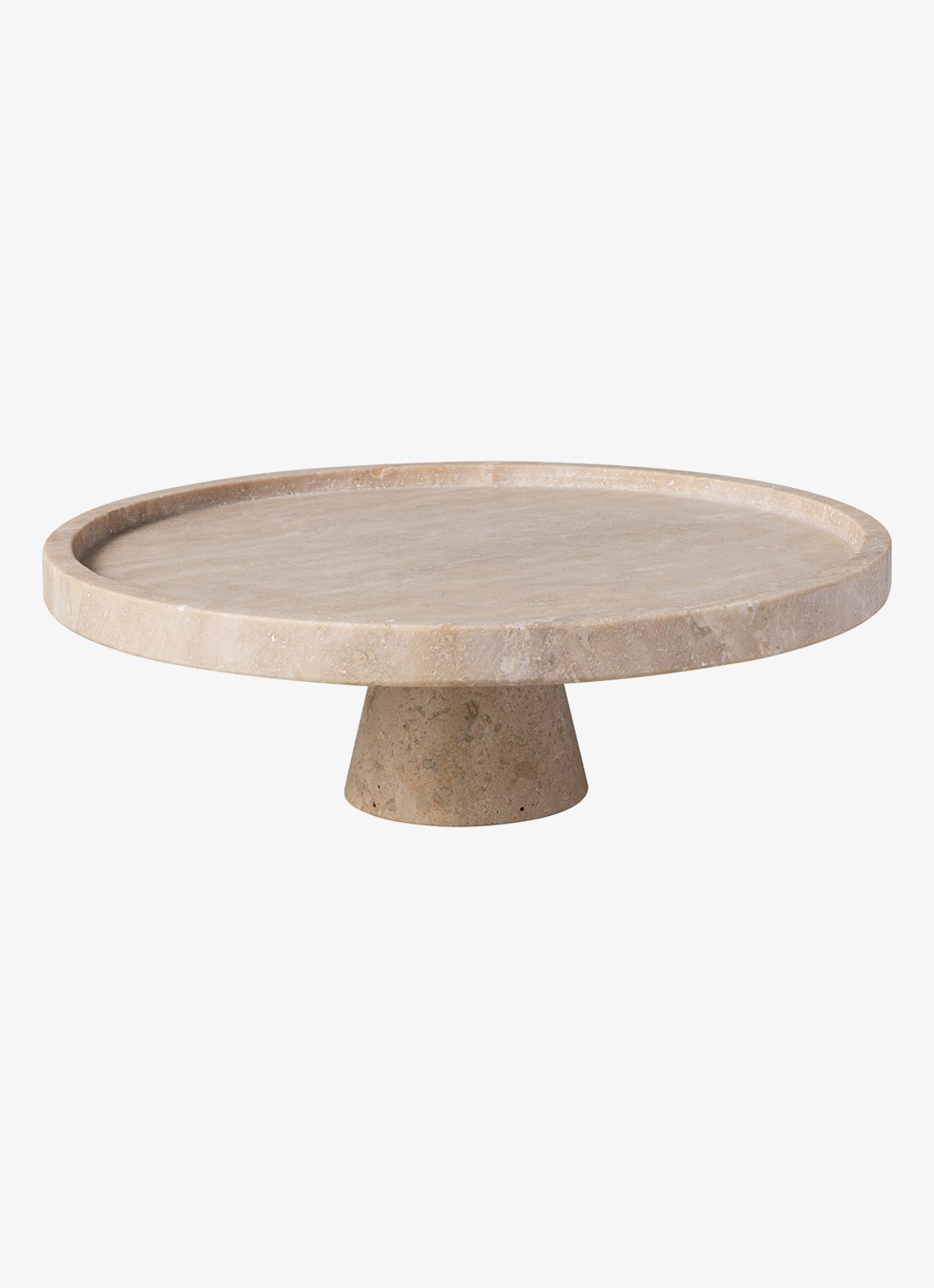 Villeroy & Boch Manufacture serveerschaal op voet  - voorkant beige