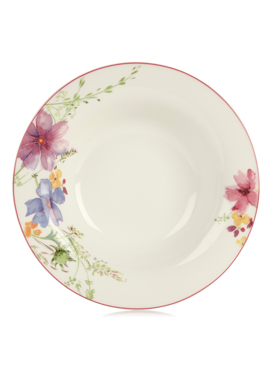 Villeroy & Boch Mariefleur diep bord 23 cm - voorkant 3 gebroken wit