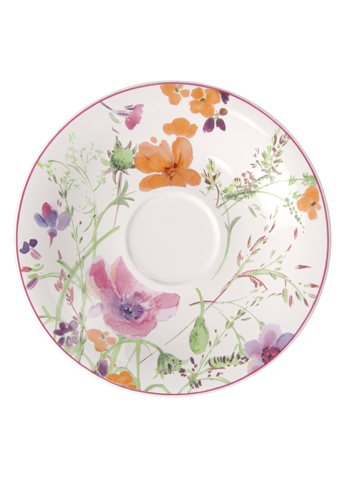 Villeroy & Boch Mariefleur gebaksbordje 19 cm  - voorkant 2 gebroken wit