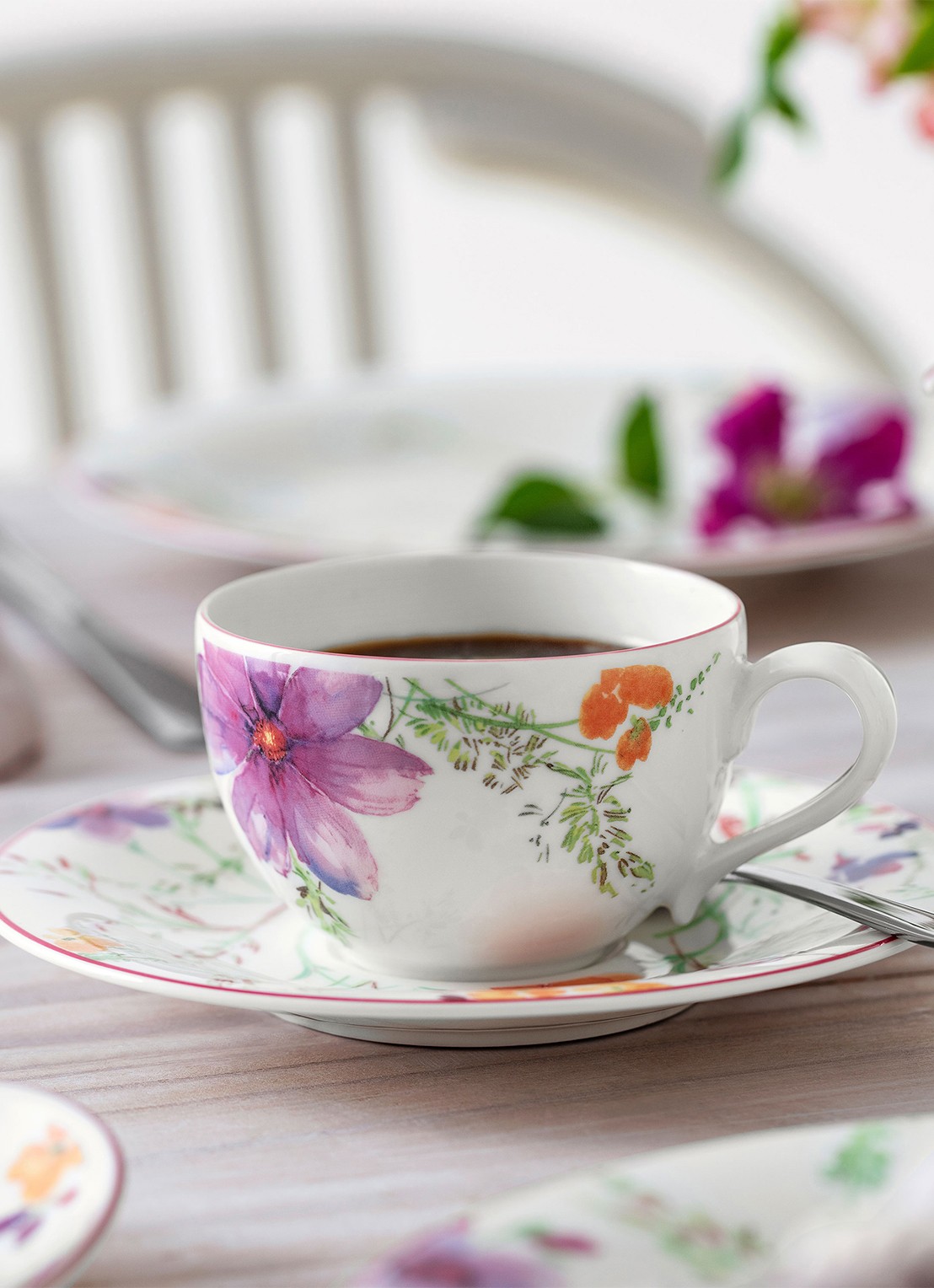 Villeroy & Boch Mariefleur kopje - achterkant 4 gebroken wit
