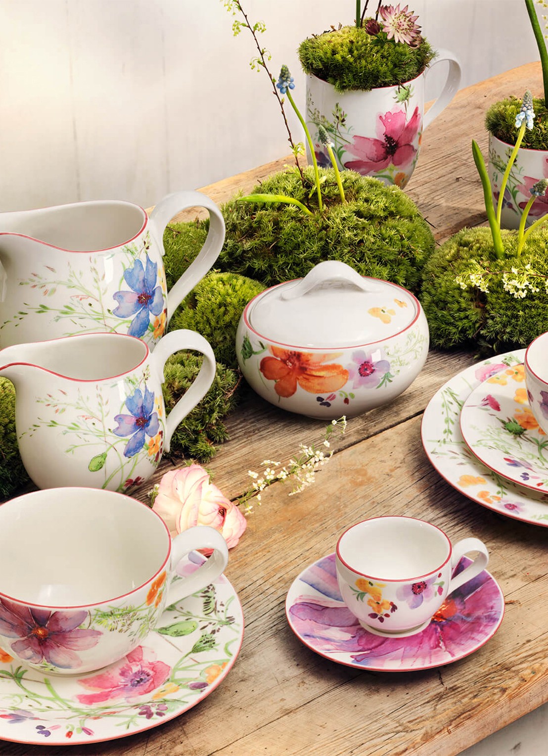 Villeroy & Boch Mariefleur melkkan 30 cl - detail 5 gebroken wit