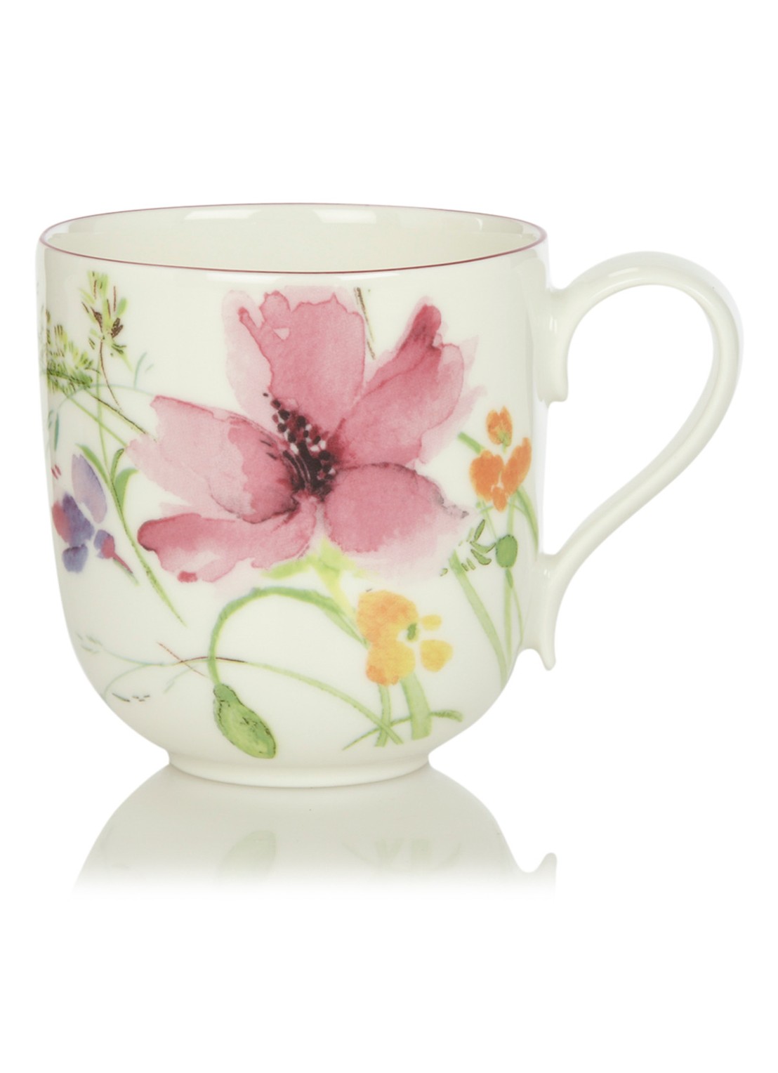 Villeroy & Boch Mariefleur mok 35 cl - voorkant gebroken wit