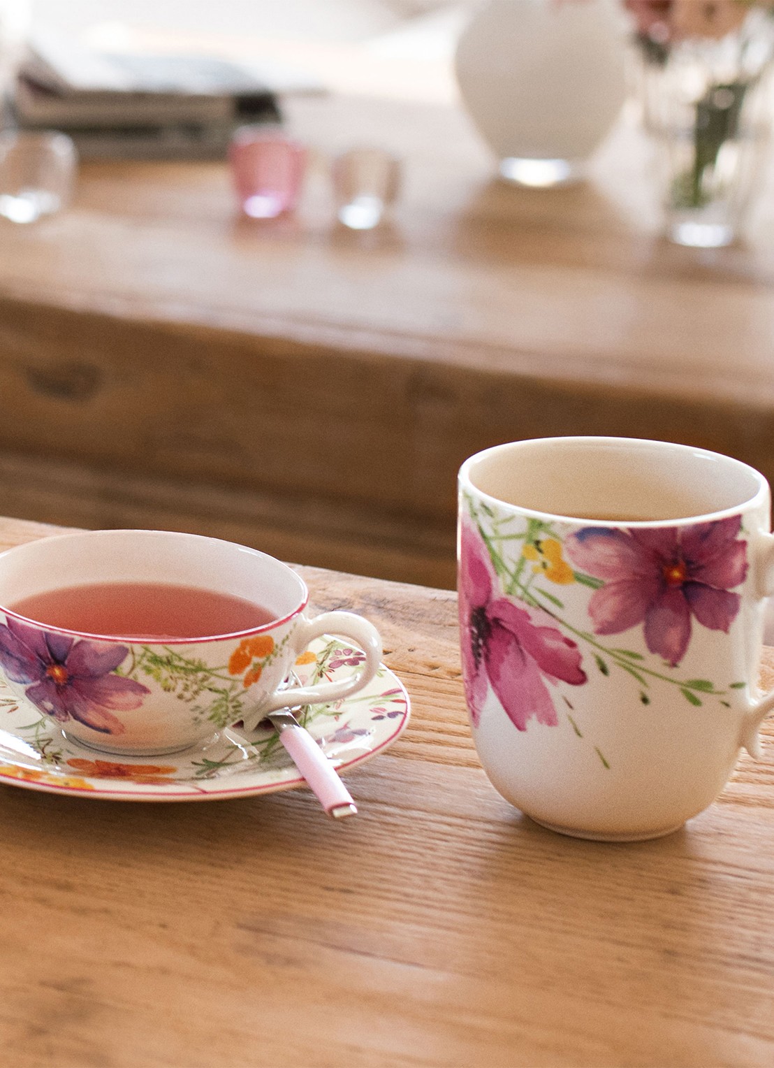 Villeroy & Boch Mariefleur mok 43 cl - voorkant 3 gebroken wit