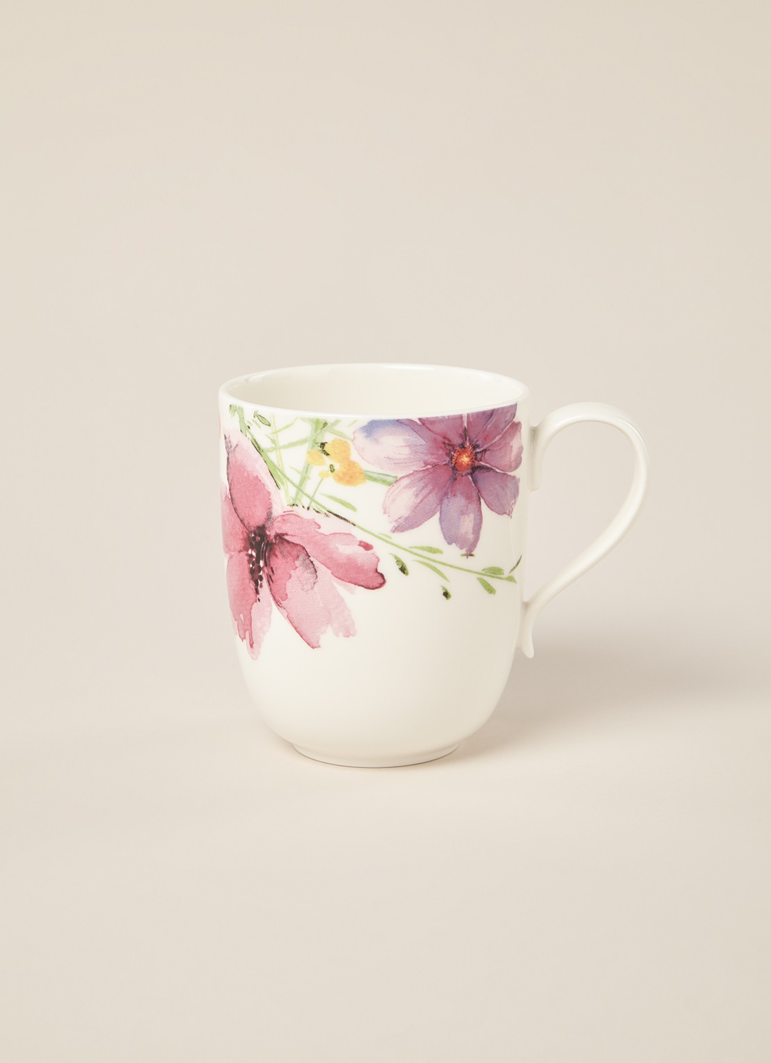 Villeroy & Boch Mariefleur mok 43 cl - voorkant 2 gebroken wit