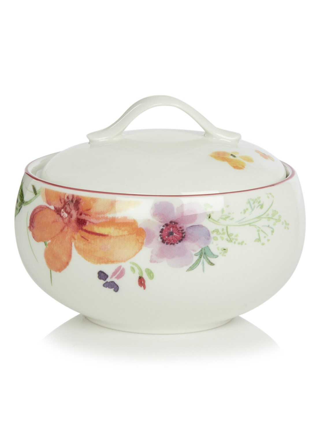 Villeroy & Boch Mariefleur suikerpot - voorkant 3 gebroken wit