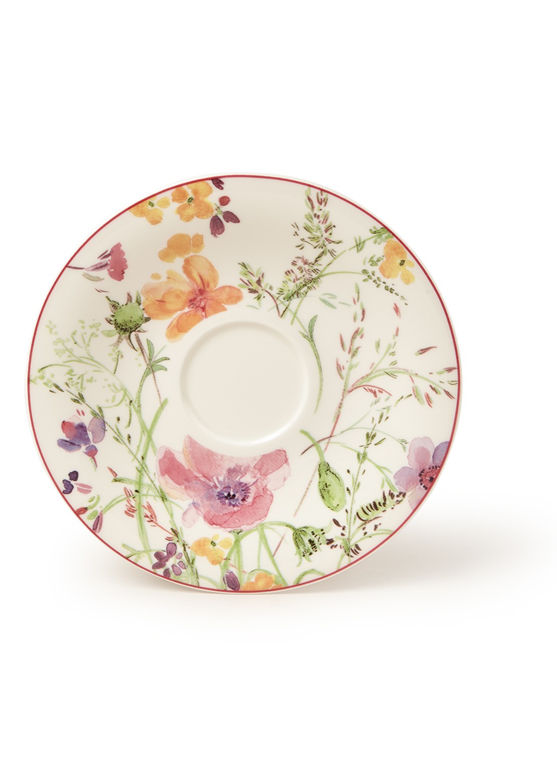 Villeroy & Boch Mariefleur Tea schotel 16 cm - voorkant lichtroze