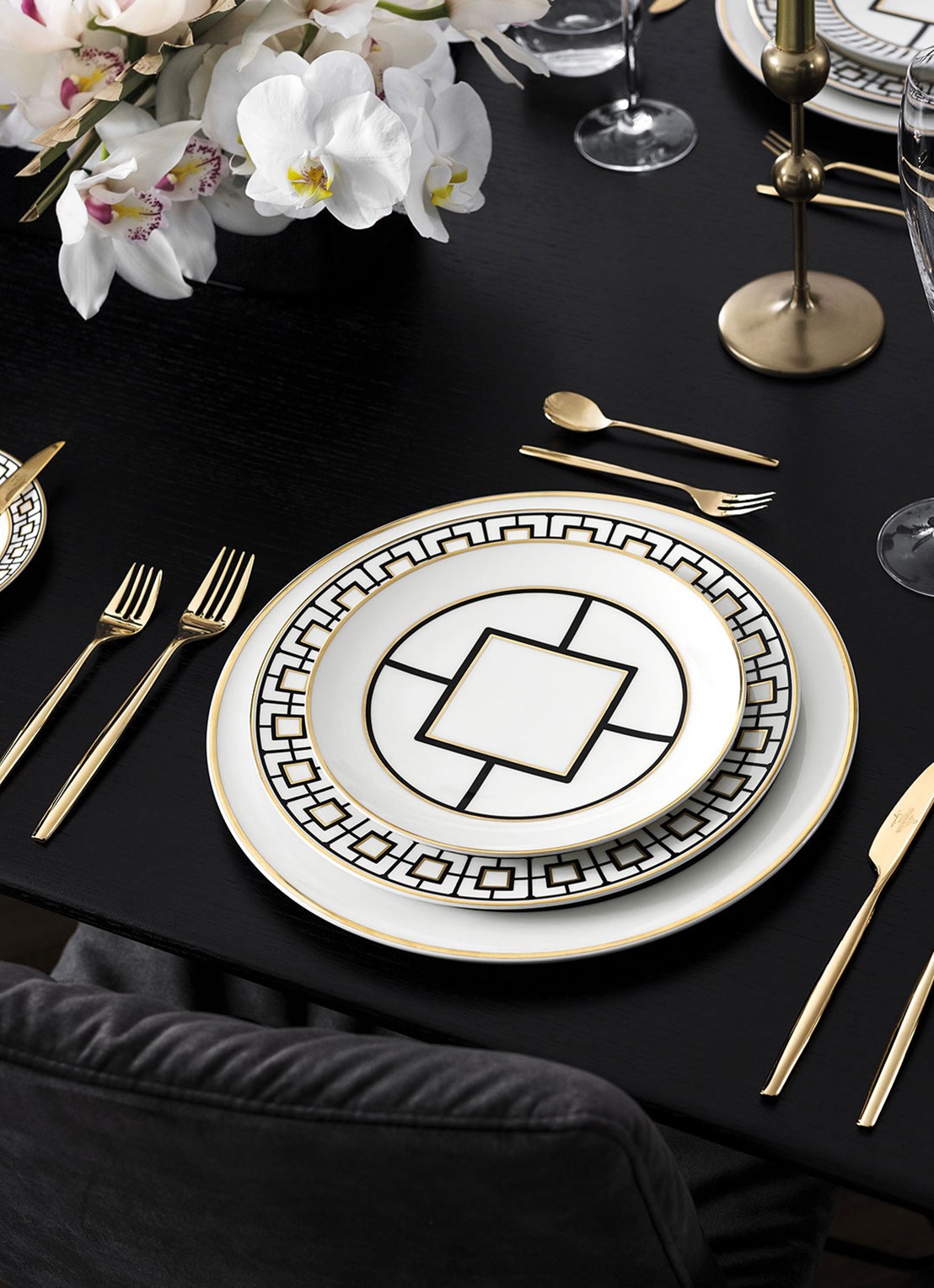 Villeroy & Boch MetroChic bestekset 70-delig - voorkant 3 goud
