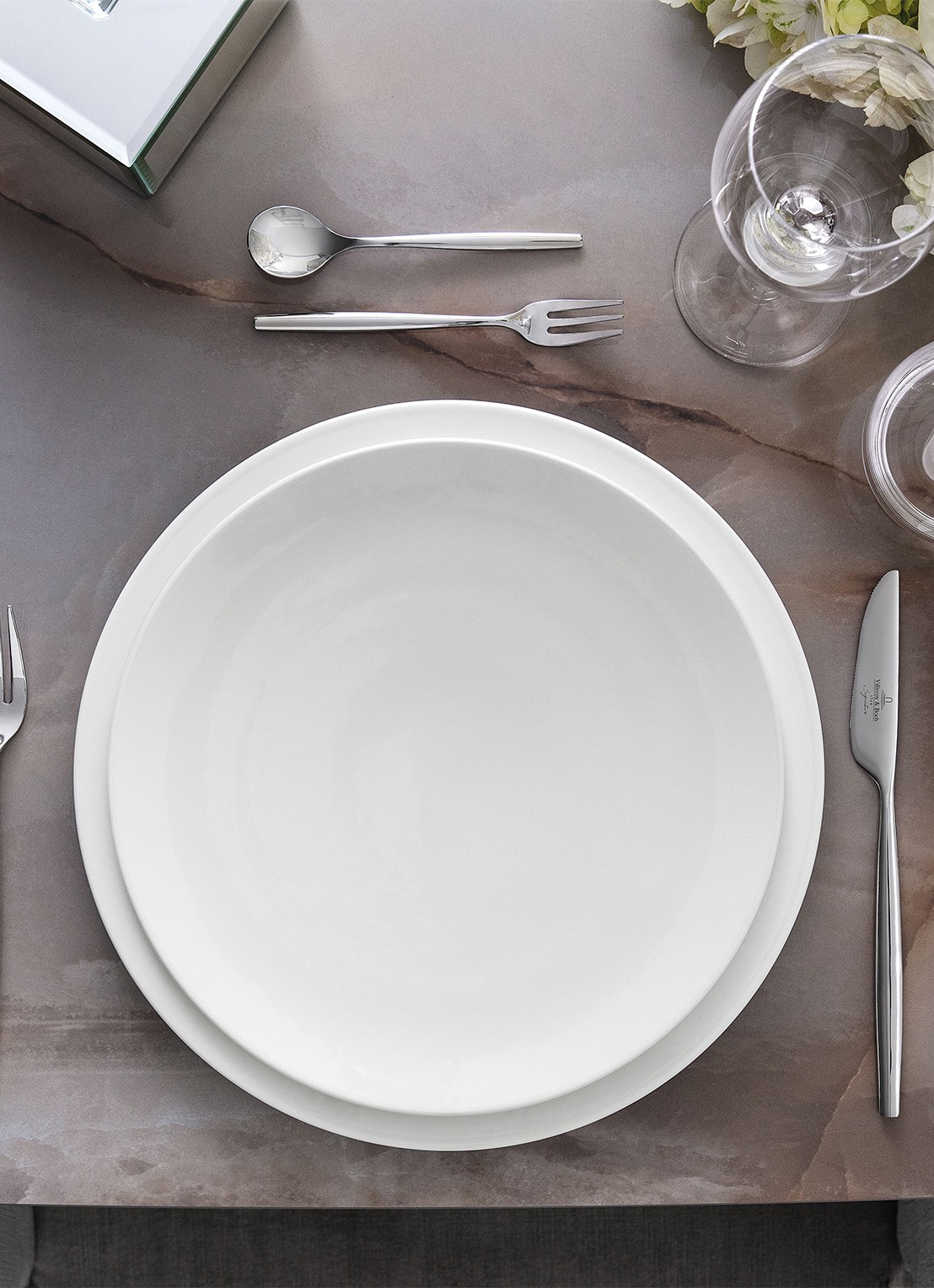 Villeroy & Boch Metrochic Blanc dinerbord 27 cm - achterkant 3 gebroken wit