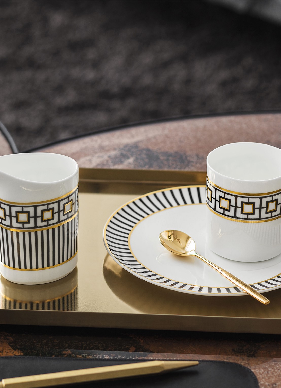 Villeroy & Boch MetroChic espressokopje 8 cl - voorkant 2 gebroken wit