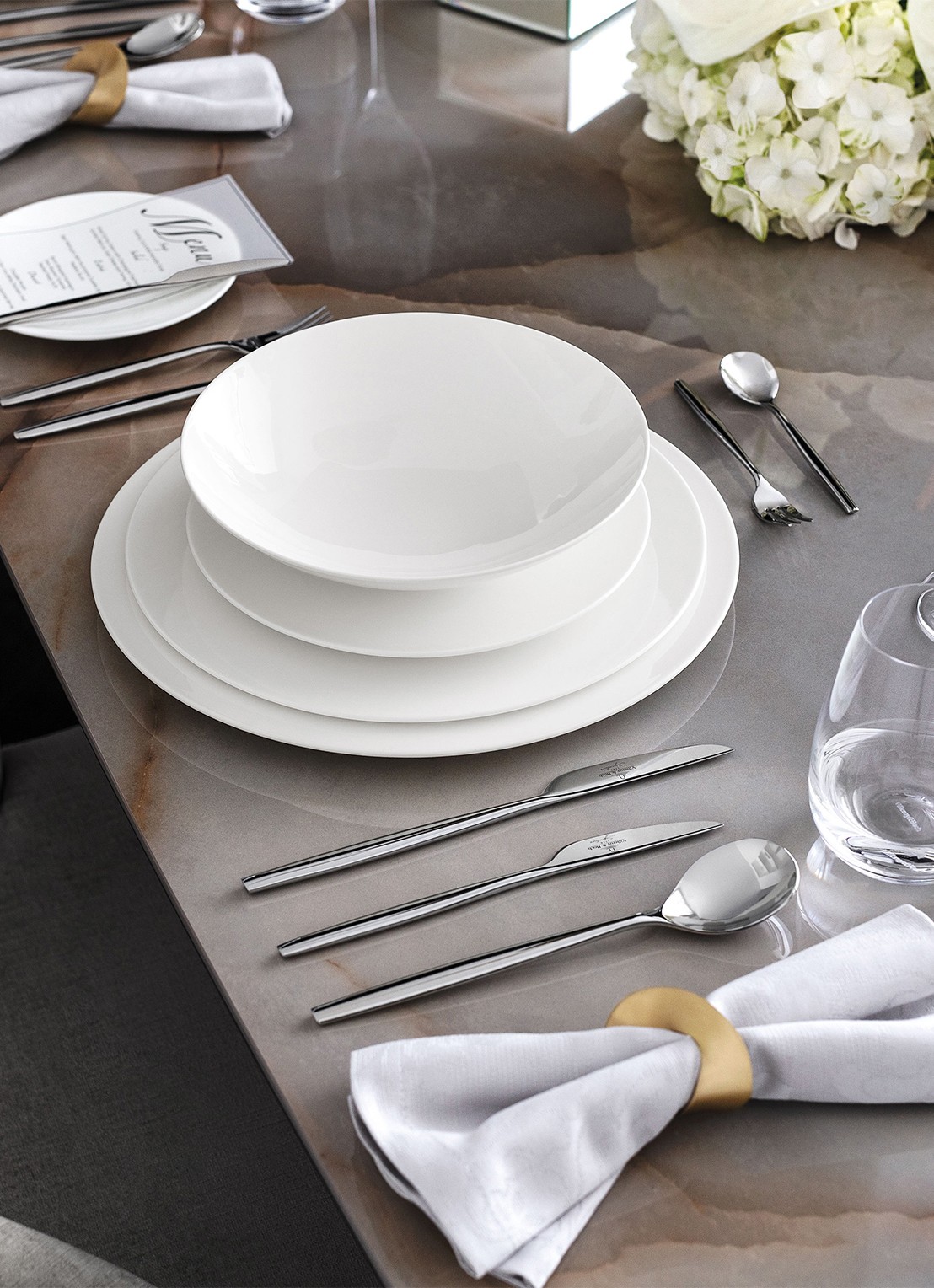 Villeroy & Boch MetroChic soepbord 22 cm - achterkant 3 gebroken wit