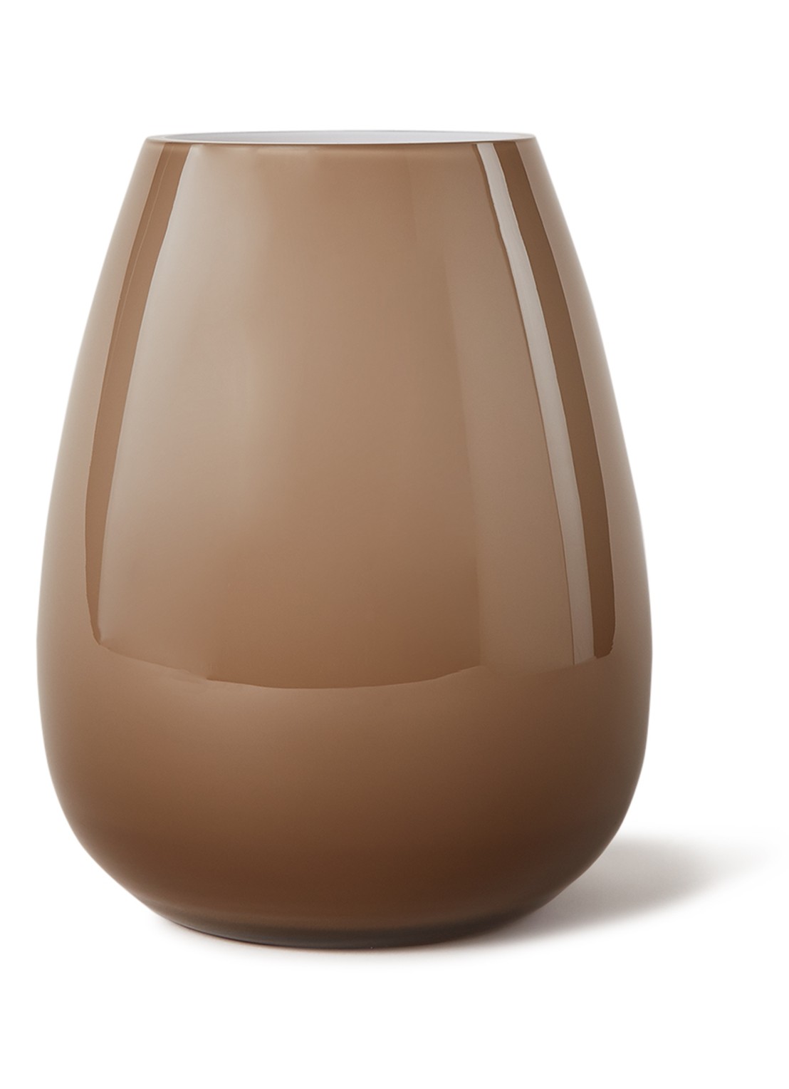 Villeroy & Boch Mini Drop vaas 18 cm - voorkant bruin