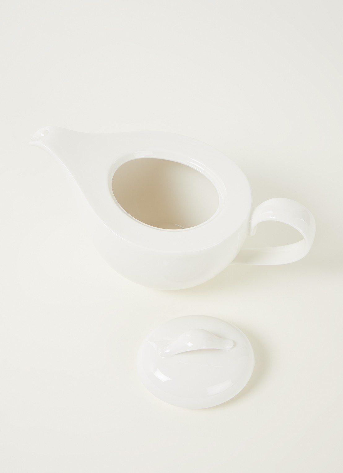 Villeroy & Boch New Cottage Basic theepot 1,2 liter  - detail 4 gebroken wit