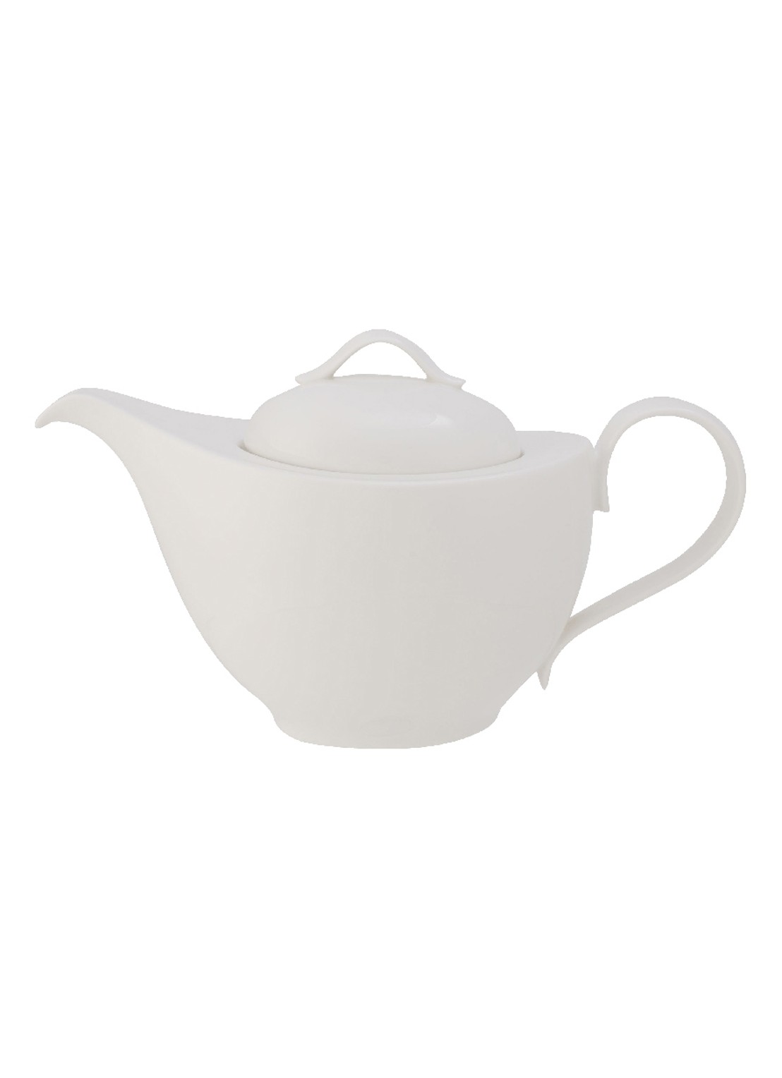 Villeroy & Boch New Cottage Basic theepot 1,2 liter  - voorkant gebroken wit