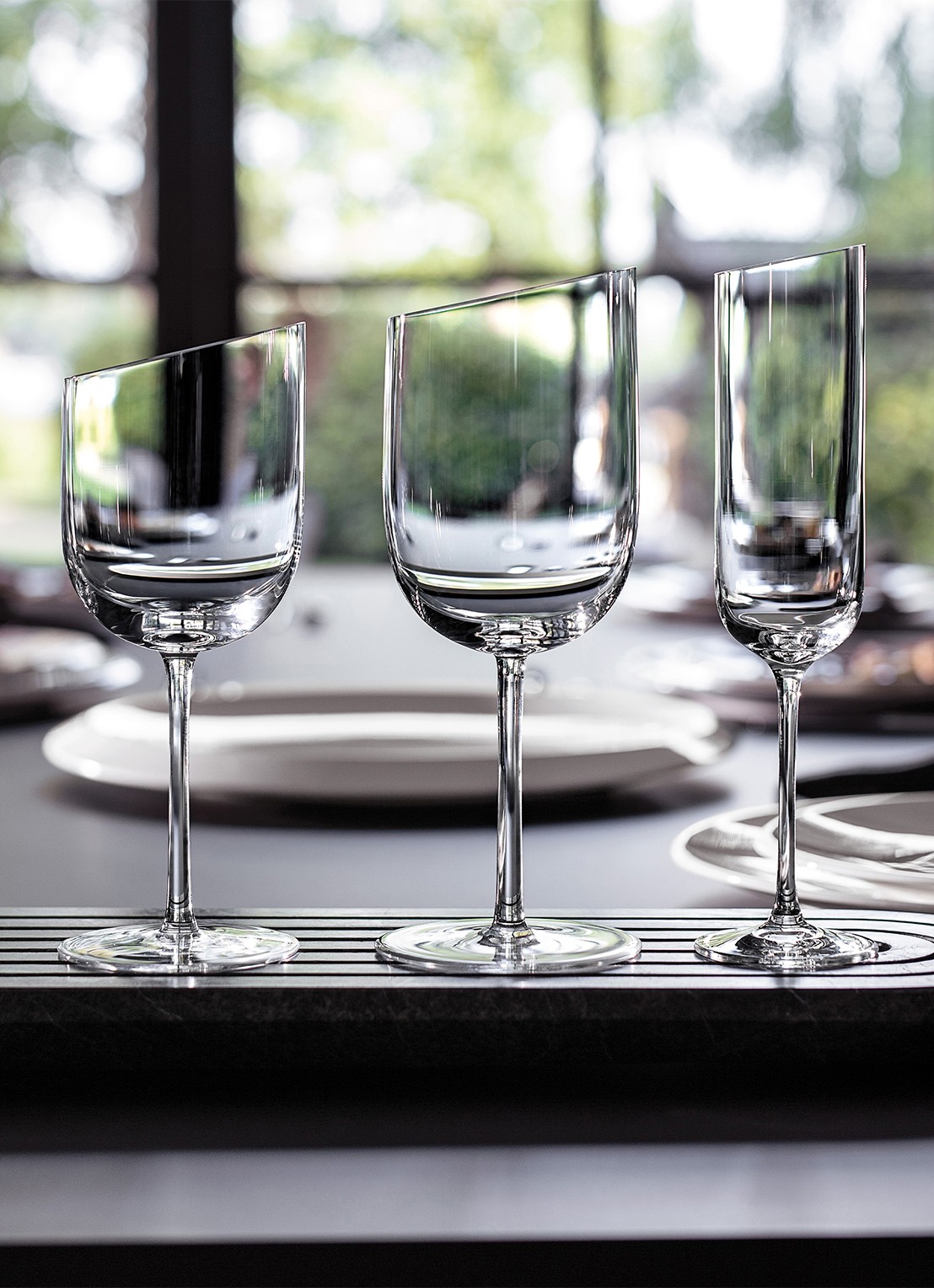 Villeroy & Boch NewMoon champagneglas 17 cl set van 4 - voorkant 5 transparant
