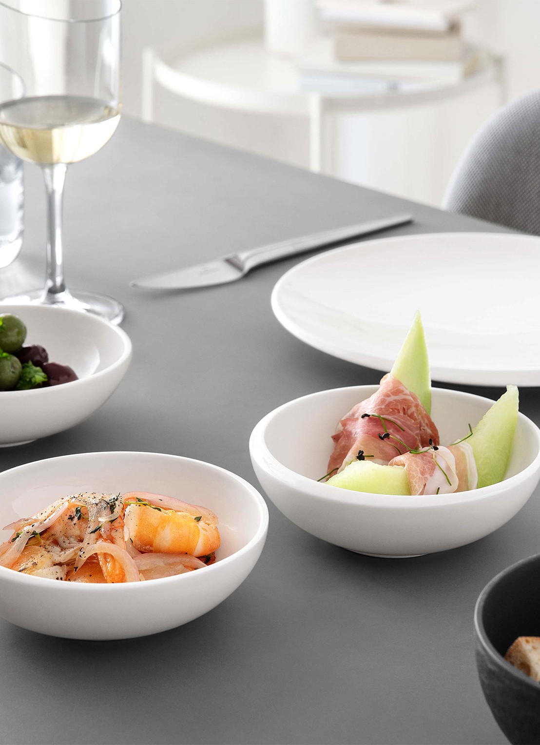 Villeroy & Boch NewMoon dipschaal 12,5 cm - achterkant 2 creme