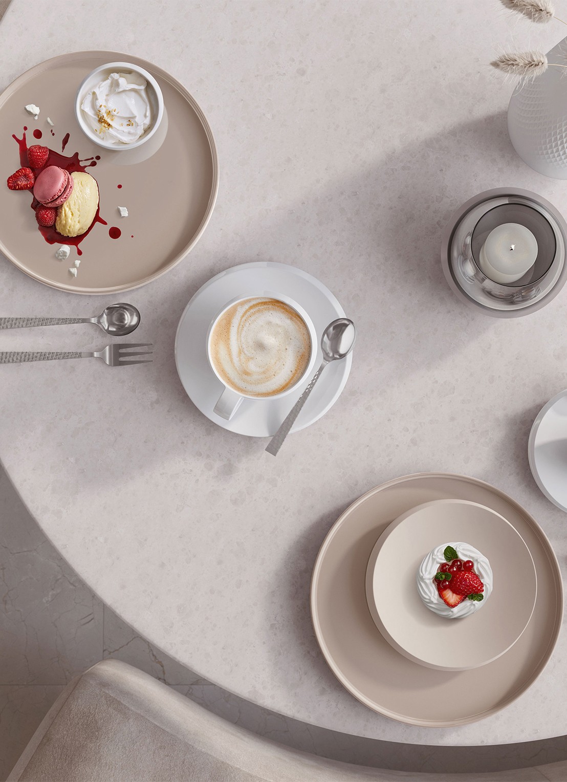 Villeroy & Boch NewMoon dipschaal 8,5 cm - detail 3 creme