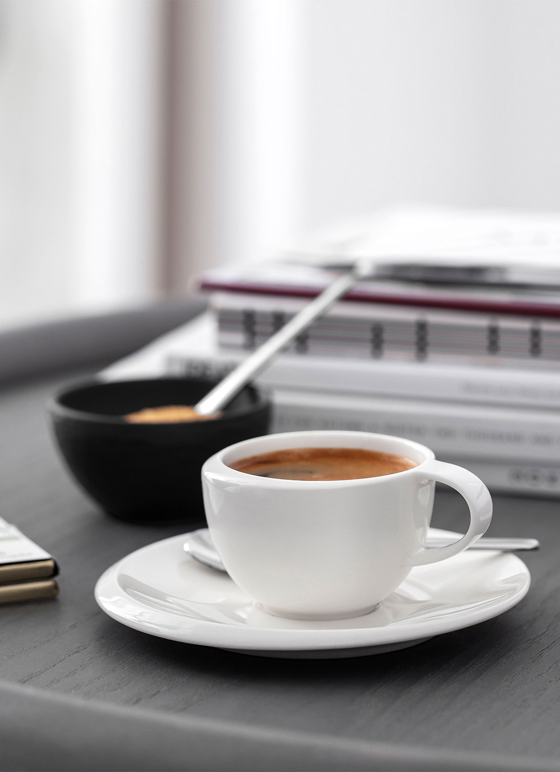 Villeroy & Boch NewMoon espressokop 10 cl - achterkant creme