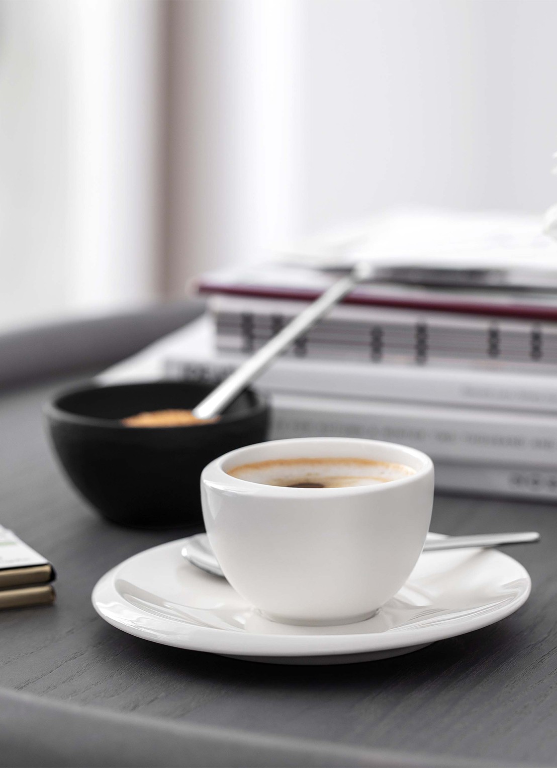 Villeroy & Boch NewMoon espressokopje 9 cl - achterkant 4 creme