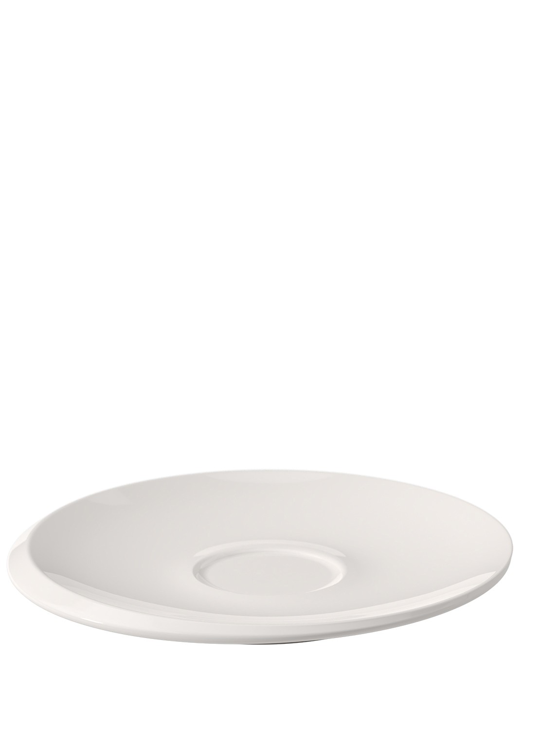 Villeroy & Boch NewMoon koffiekop schotel 17 cm - voorkant 2 creme