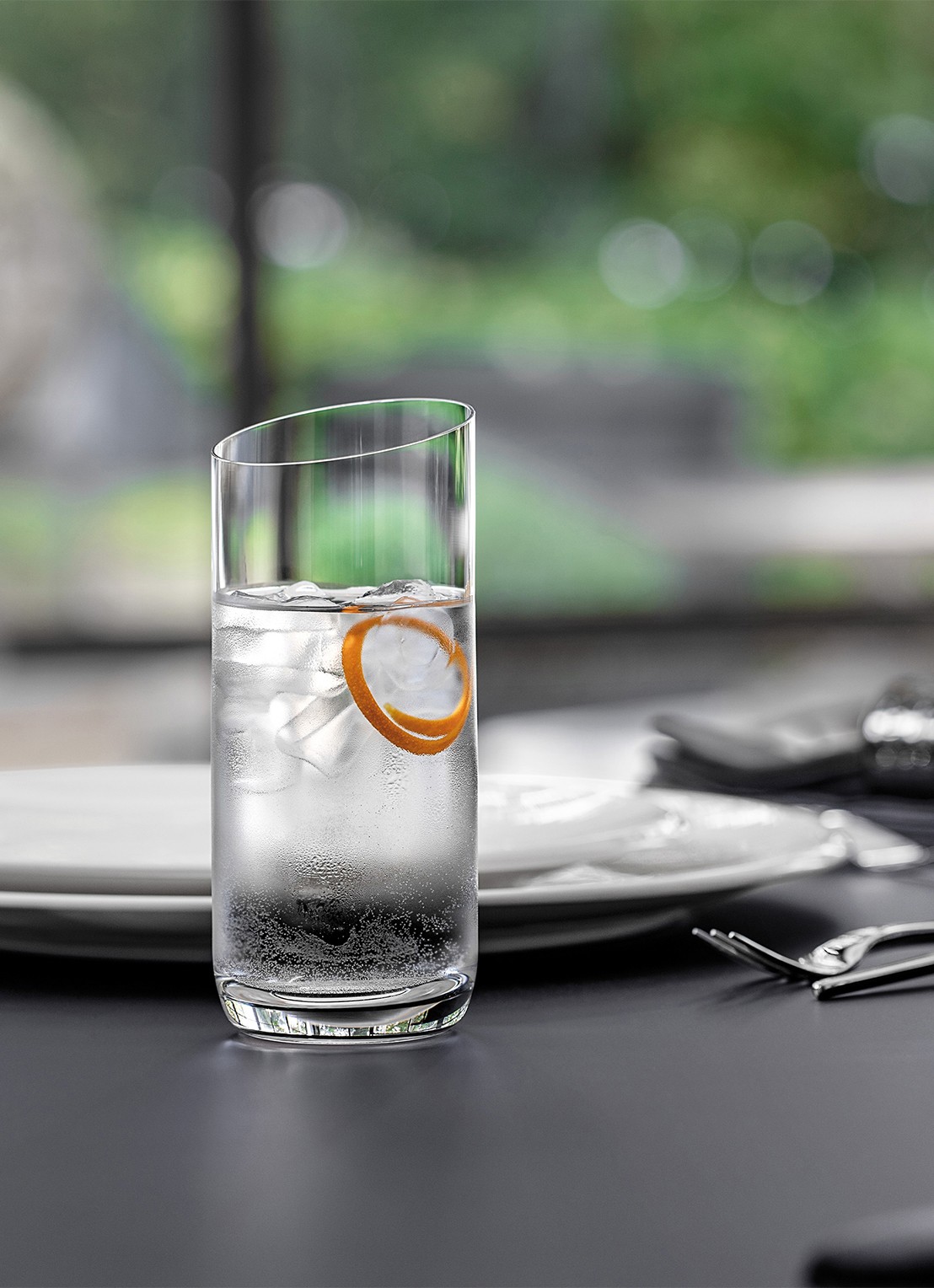 Villeroy & Boch NewMoon longdrinkglas 37 cl set van 4 - achterkant transparant