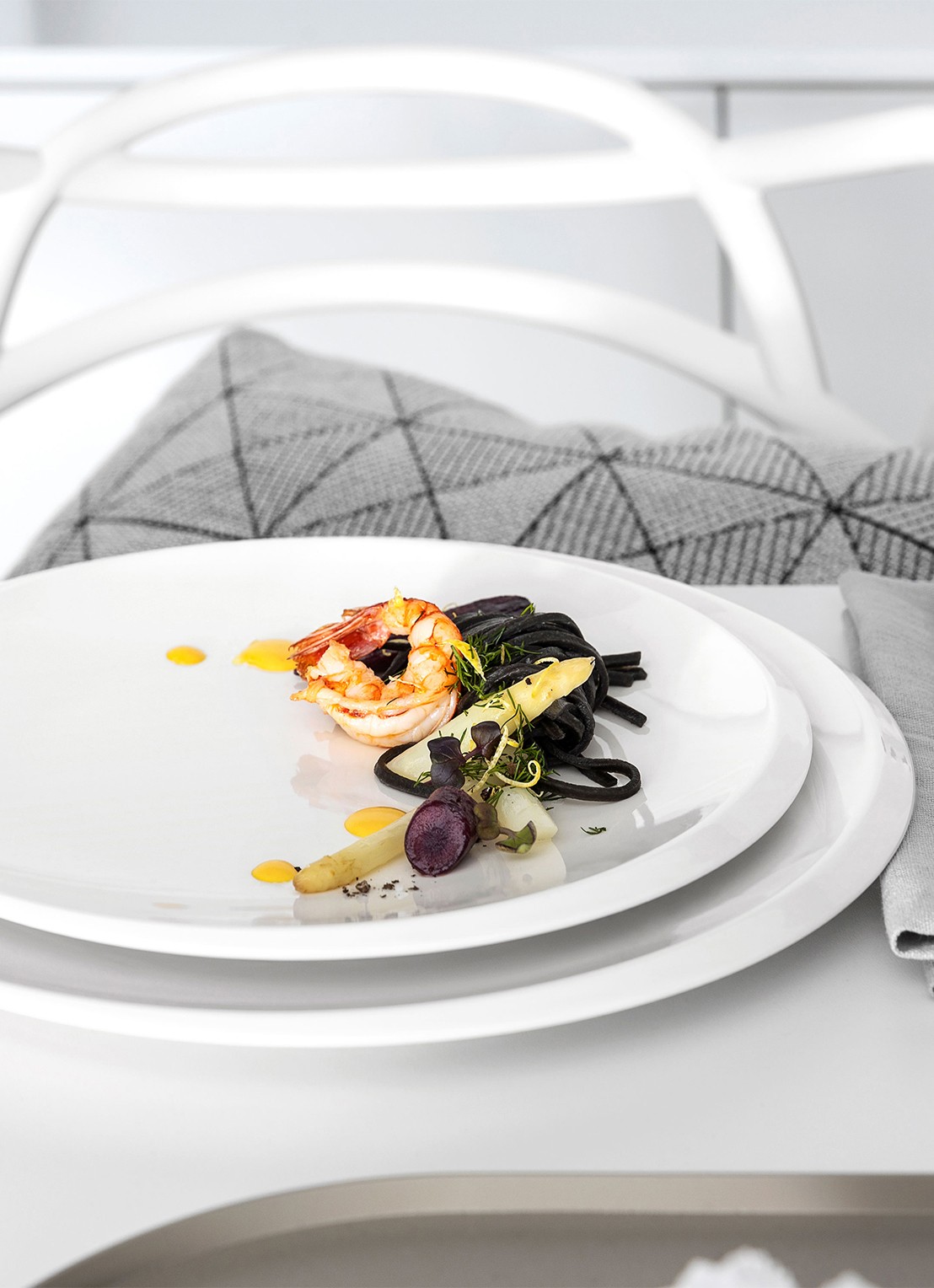Villeroy & Boch NewMoon onderbord 32 cm - detail creme