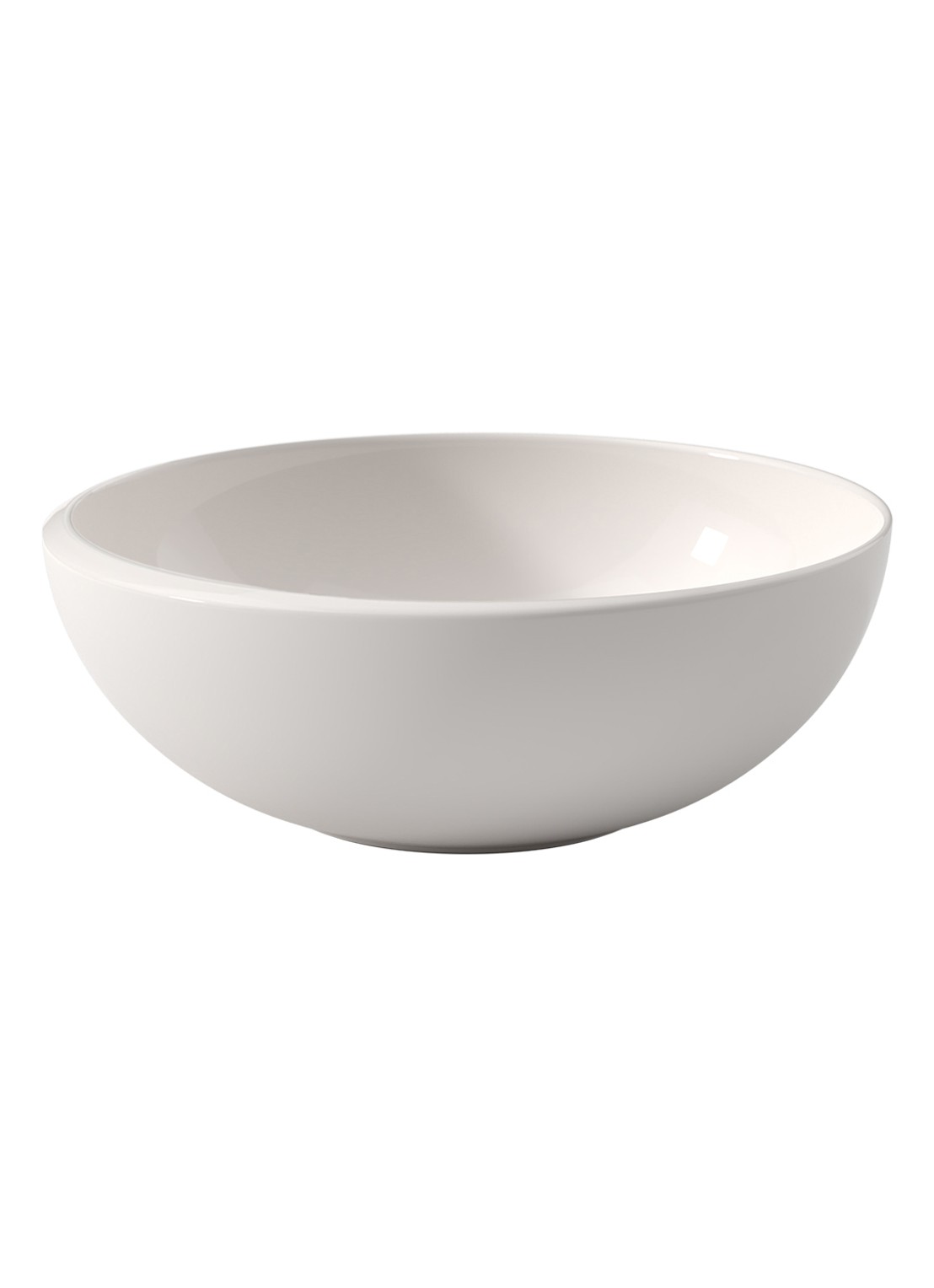 Villeroy & Boch NewMoon saladeschaal 28 cm - voorkant 2 creme