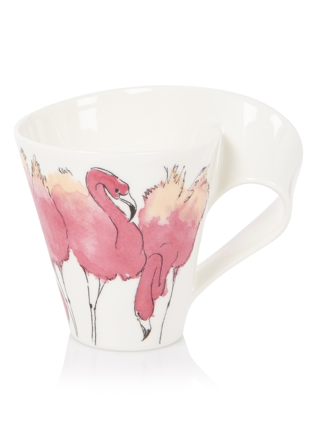 Villeroy & Boch NewWave Animals of the World kopje 30 cl - voorkant gebroken wit