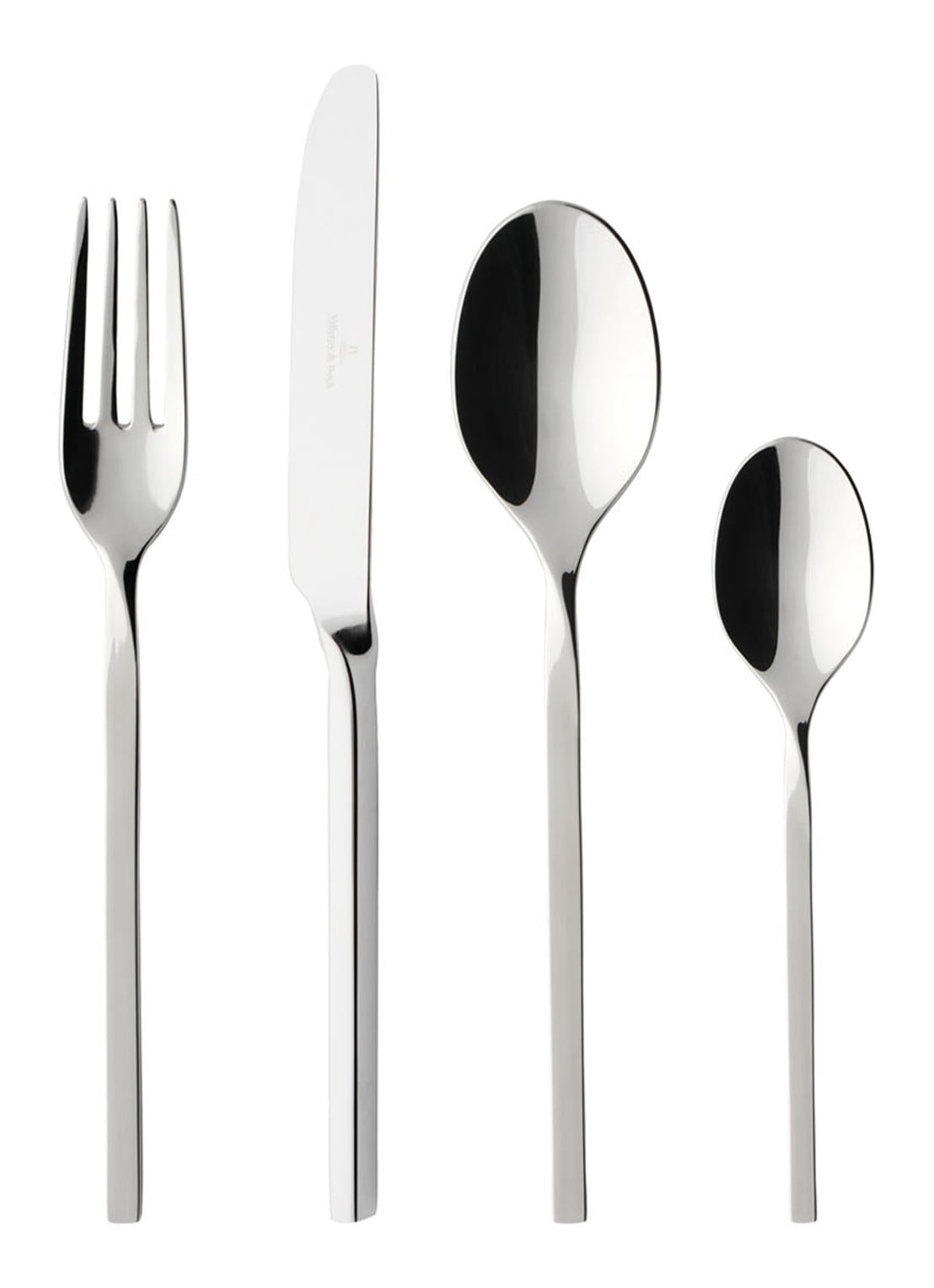 Villeroy & Boch NewWave bestekset 24-delig - voorkant zilver