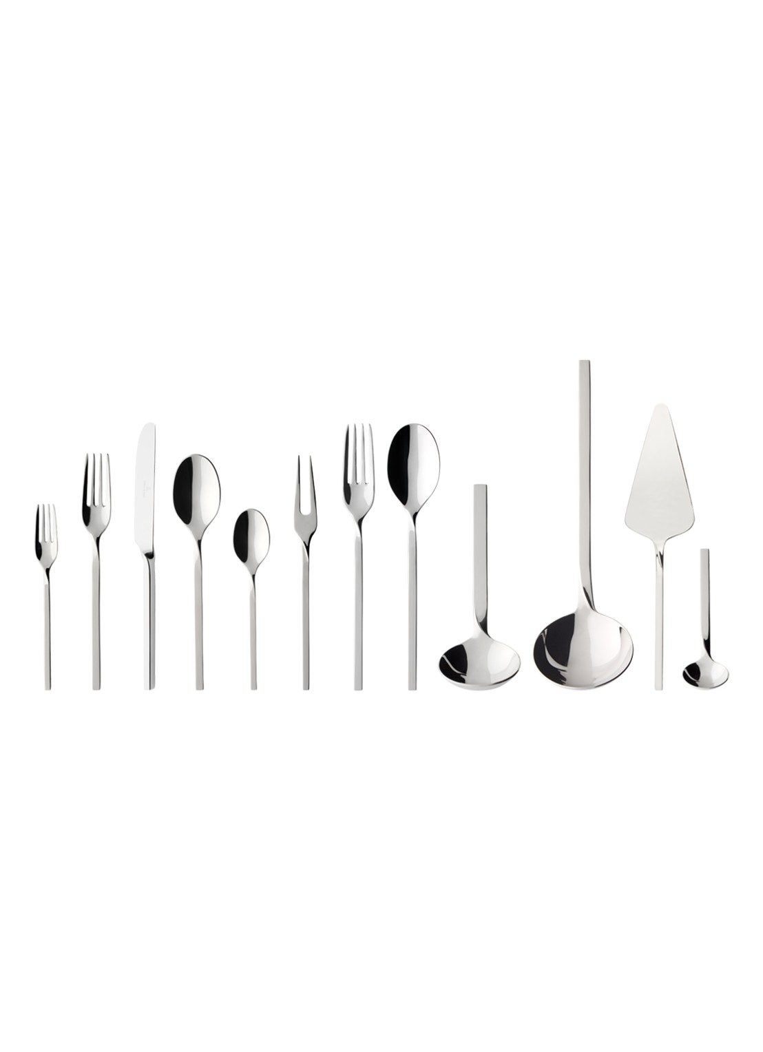 Villeroy & Boch NewWave bestekset 70-delig - voorkant roestvrijstaal