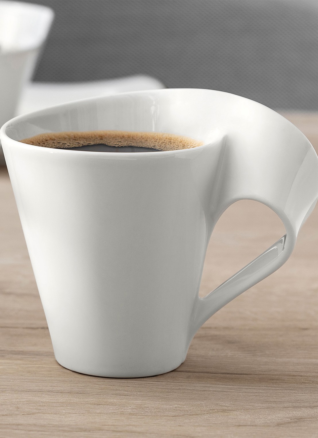 Villeroy & Boch NewWave Caffè mok 35 cl - voorkant 4 gebroken wit