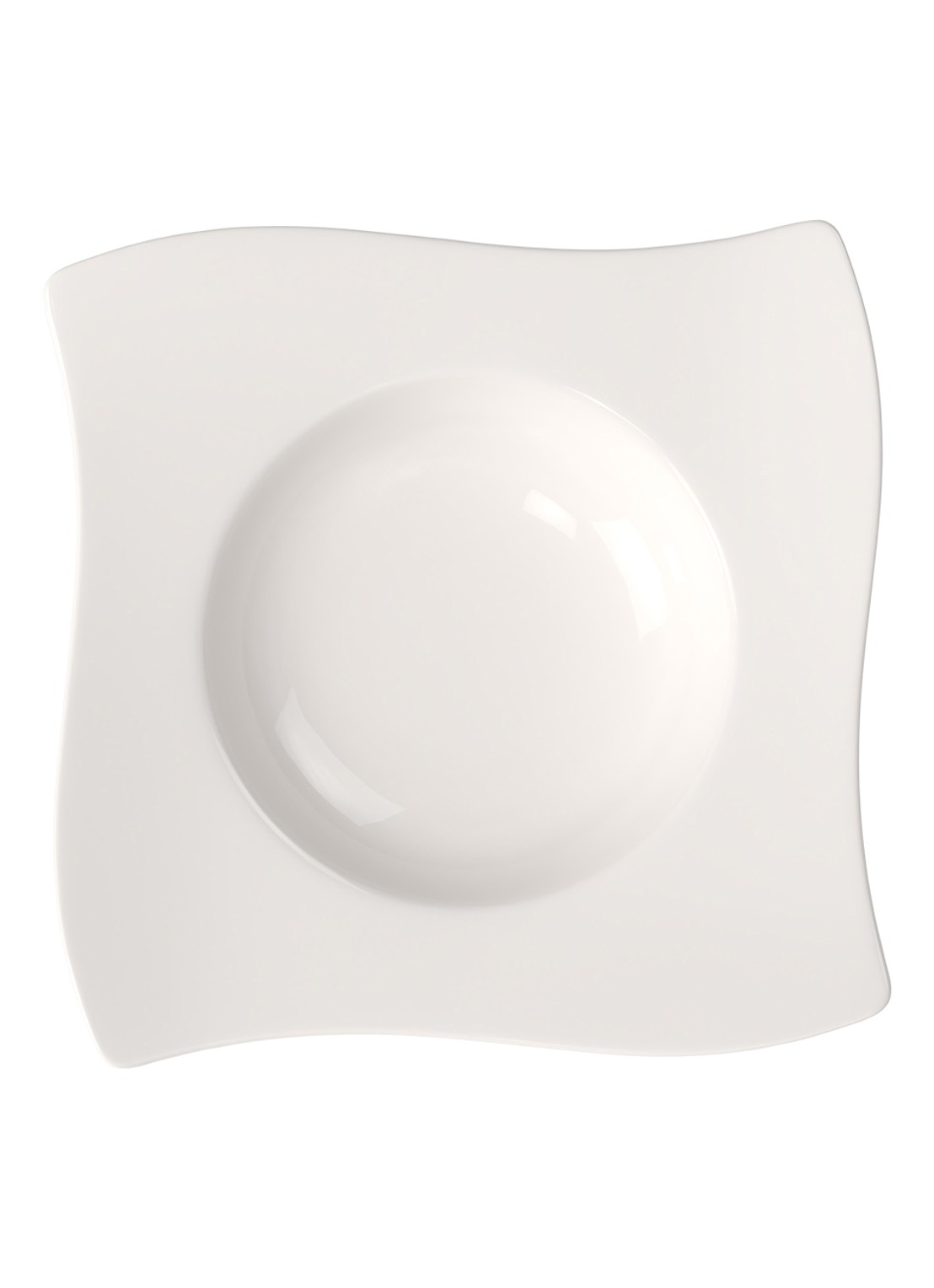 Villeroy & Boch NewWave diep bord 24 cm - voorkant gebroken wit