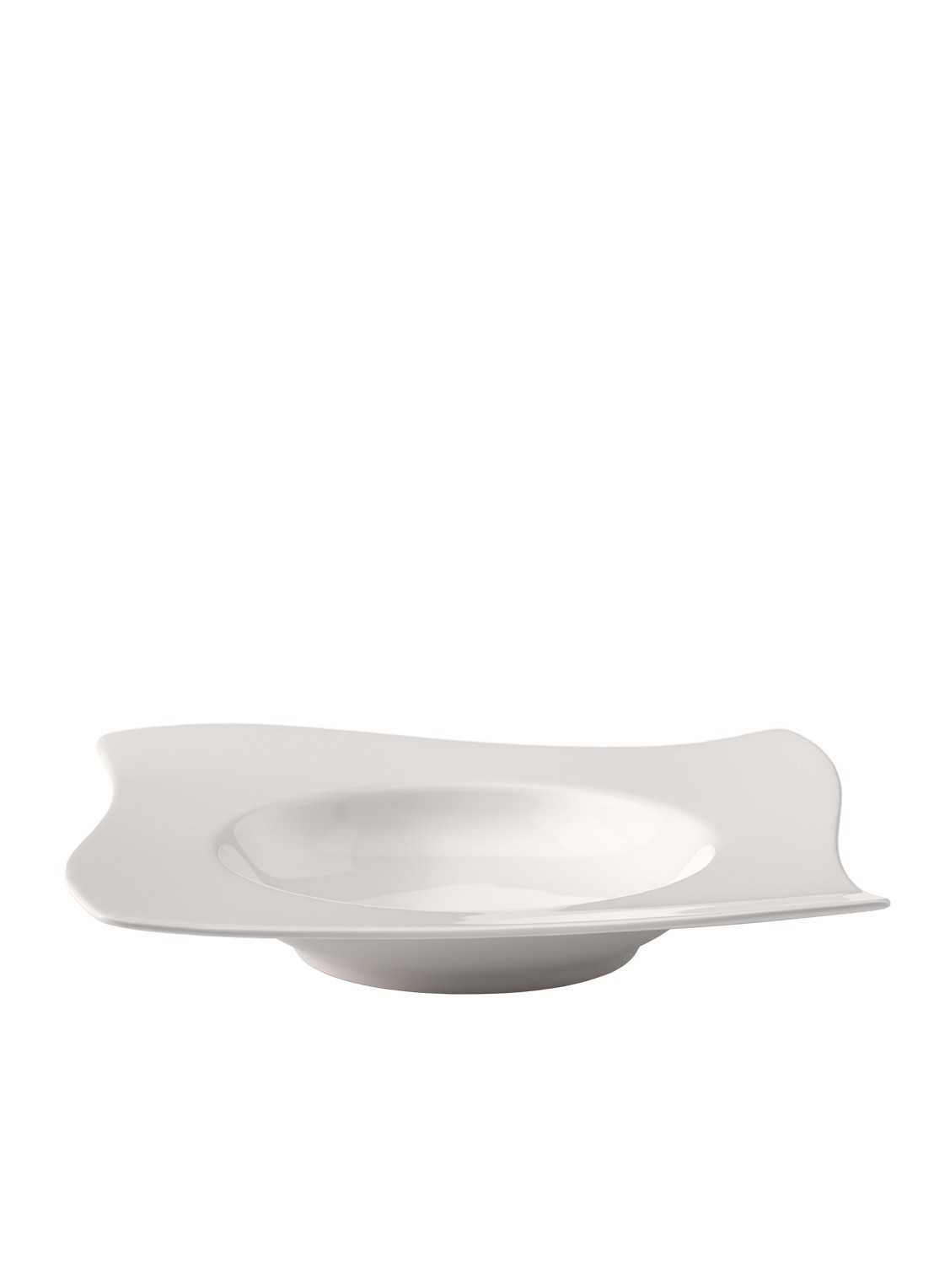 Villeroy & Boch NewWave diep bord 24 cm - voorkant 2 gebroken wit