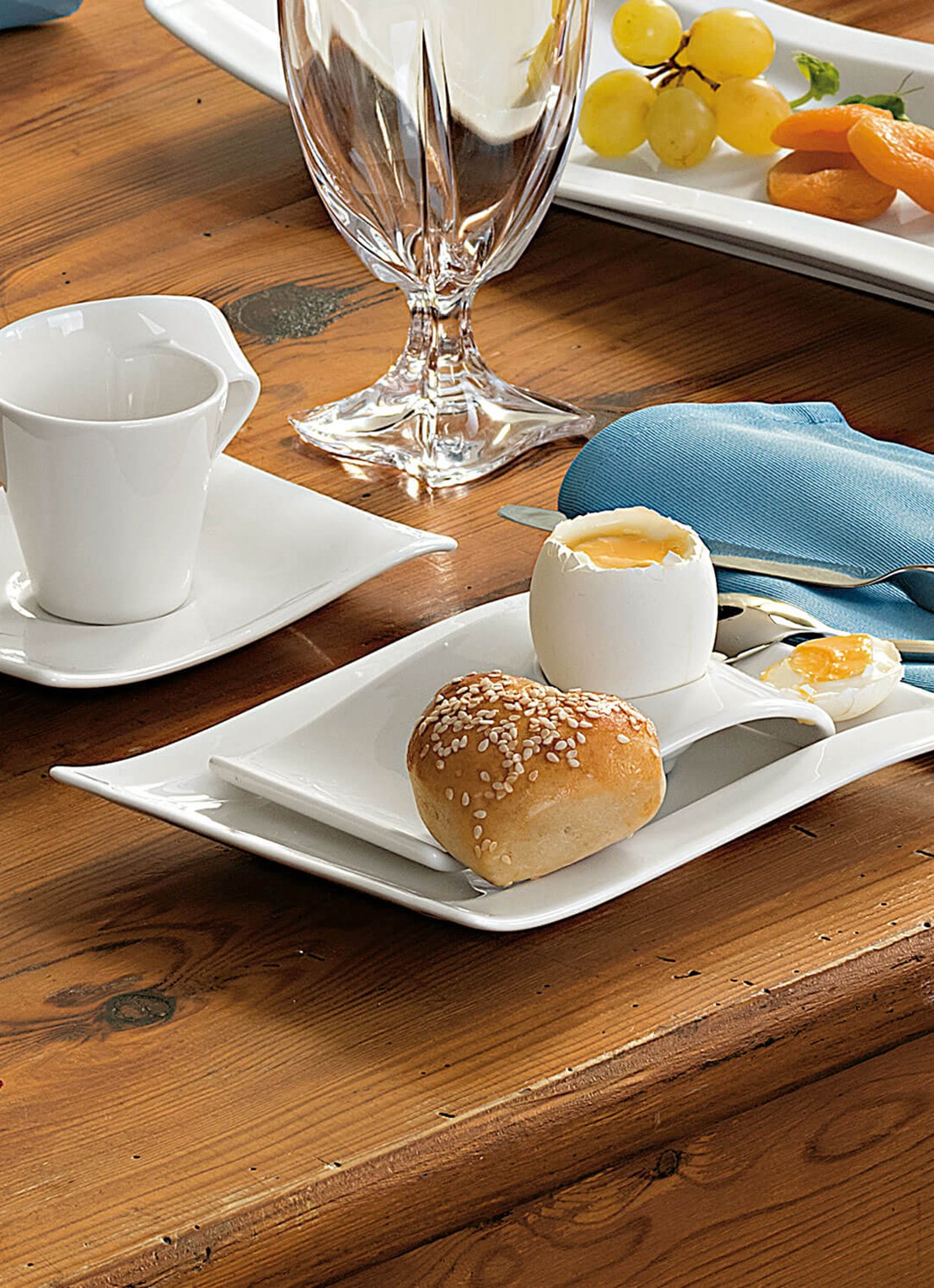 Villeroy & Boch NewWave gebaksbordje 14,5 cm - detail 5 gebroken wit
