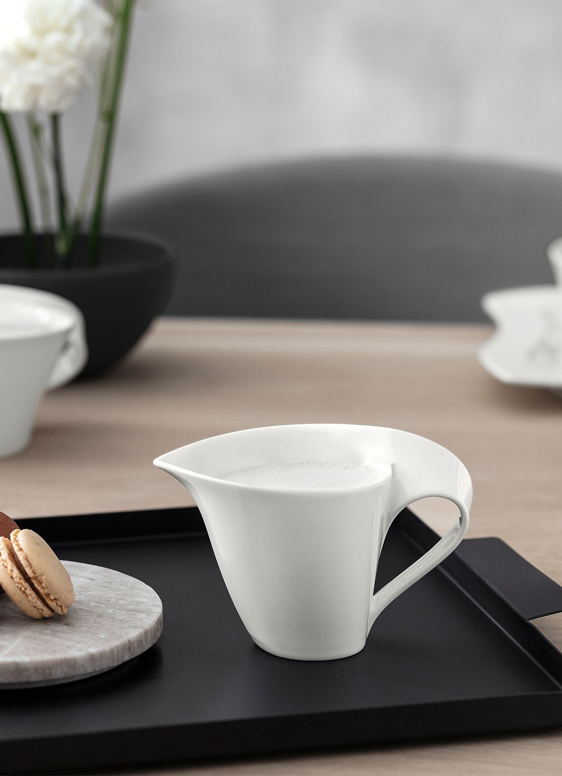 Villeroy & Boch NewWave melkkan 0,2 liter - achterkant gebroken wit