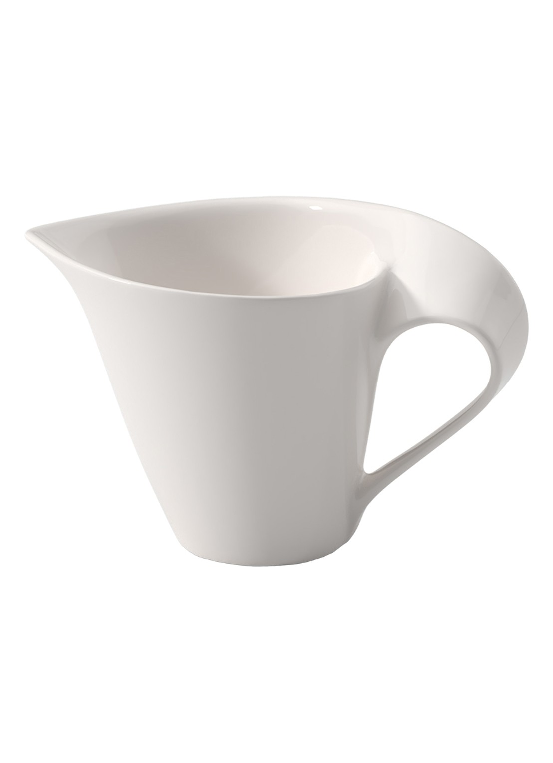 Villeroy & Boch NewWave melkkan 0,2 liter - voorkant 2 gebroken wit