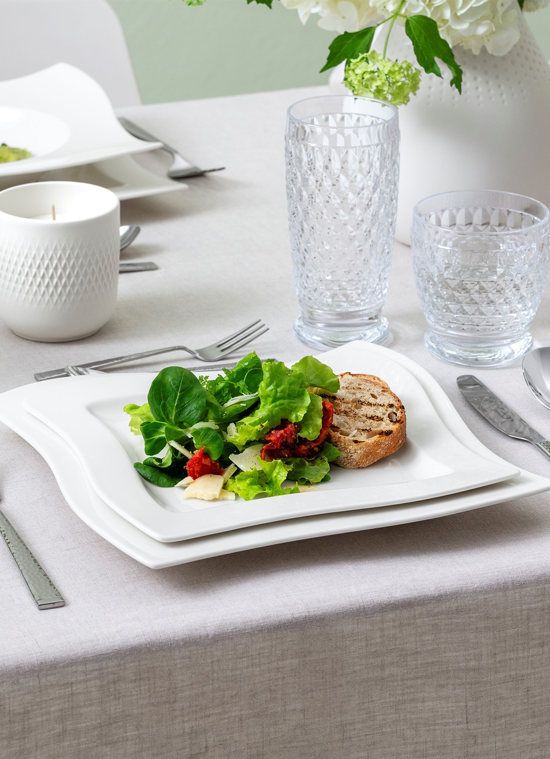 Villeroy & Boch NewWave ontbijtbord 20 cm - detail 4 wit