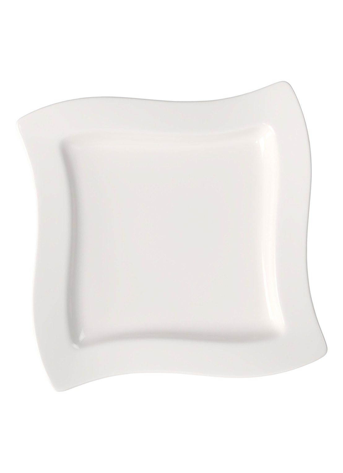 Villeroy & Boch NewWave ontbijtbord 20 cm - voorkant 2 wit