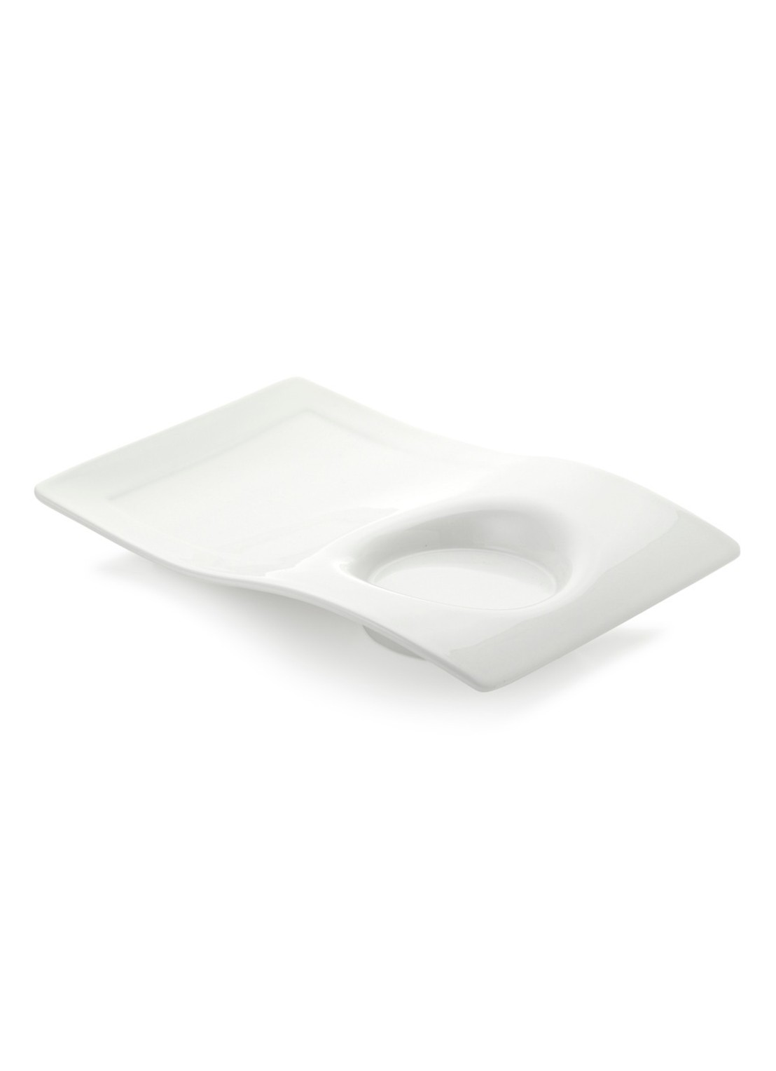 Villeroy & Boch NewWave partyschaal 20 cm - voorkant 6 gebroken wit