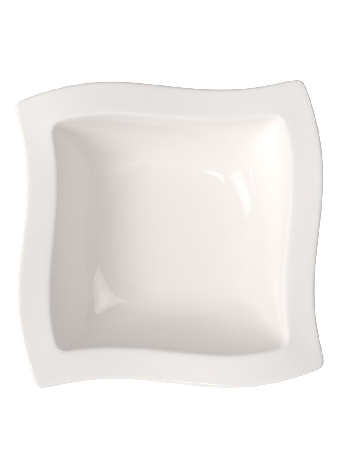 Villeroy & Boch NewWave saladeschaal 24 cm - voorkant 2 gebroken wit