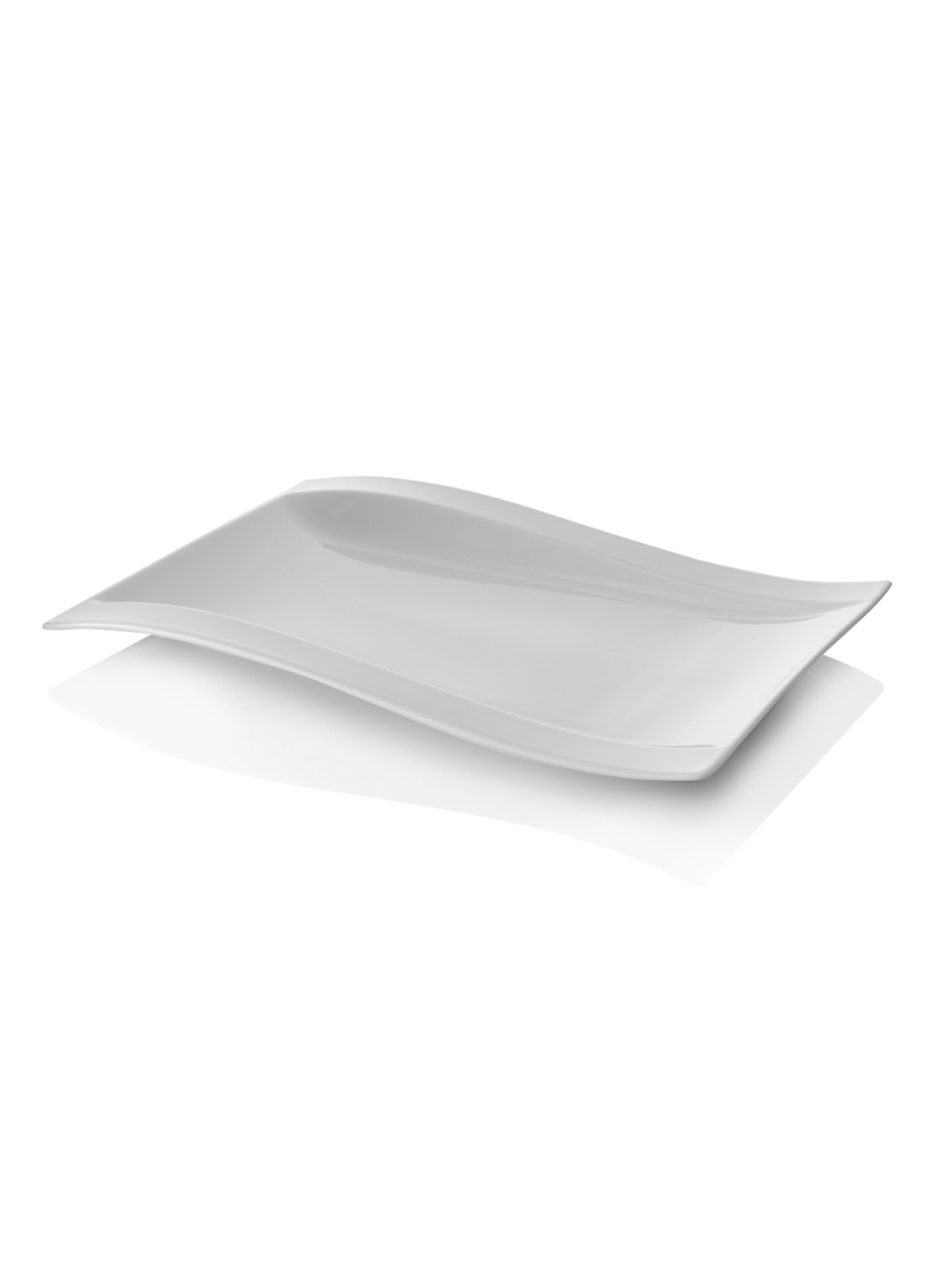Villeroy & Boch NewWave serveerschaal 38 cm - voorkant 3 gebroken wit