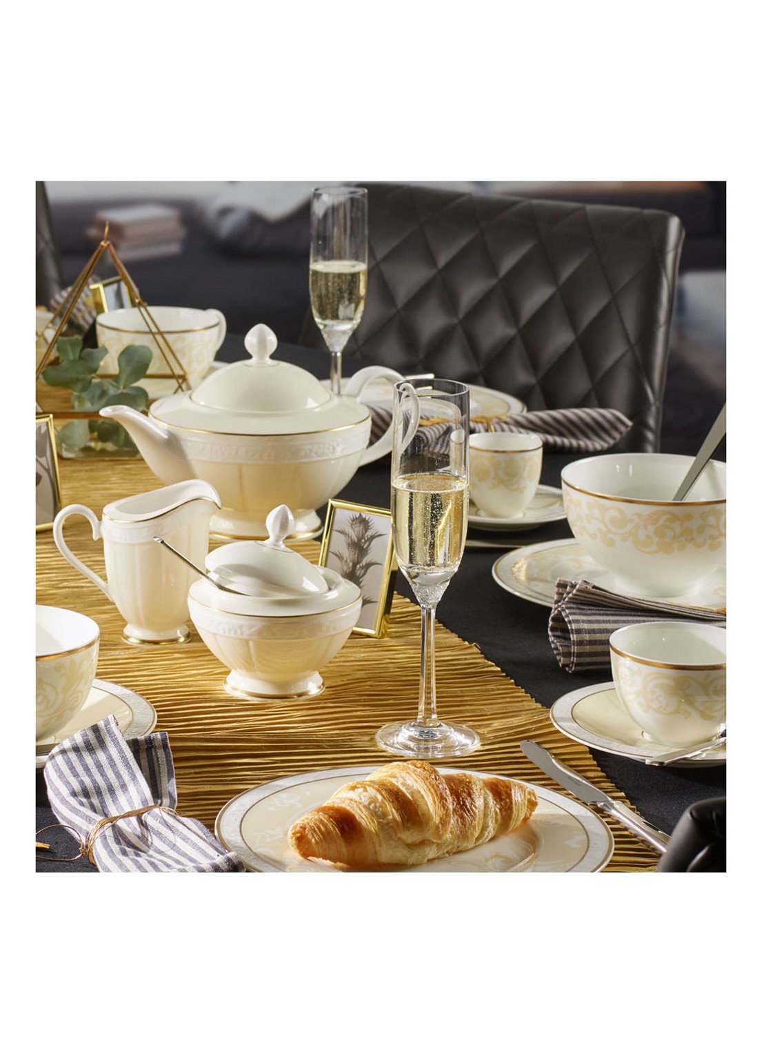 Villeroy & Boch Octavie champagneglas 16 cl - detail transparant